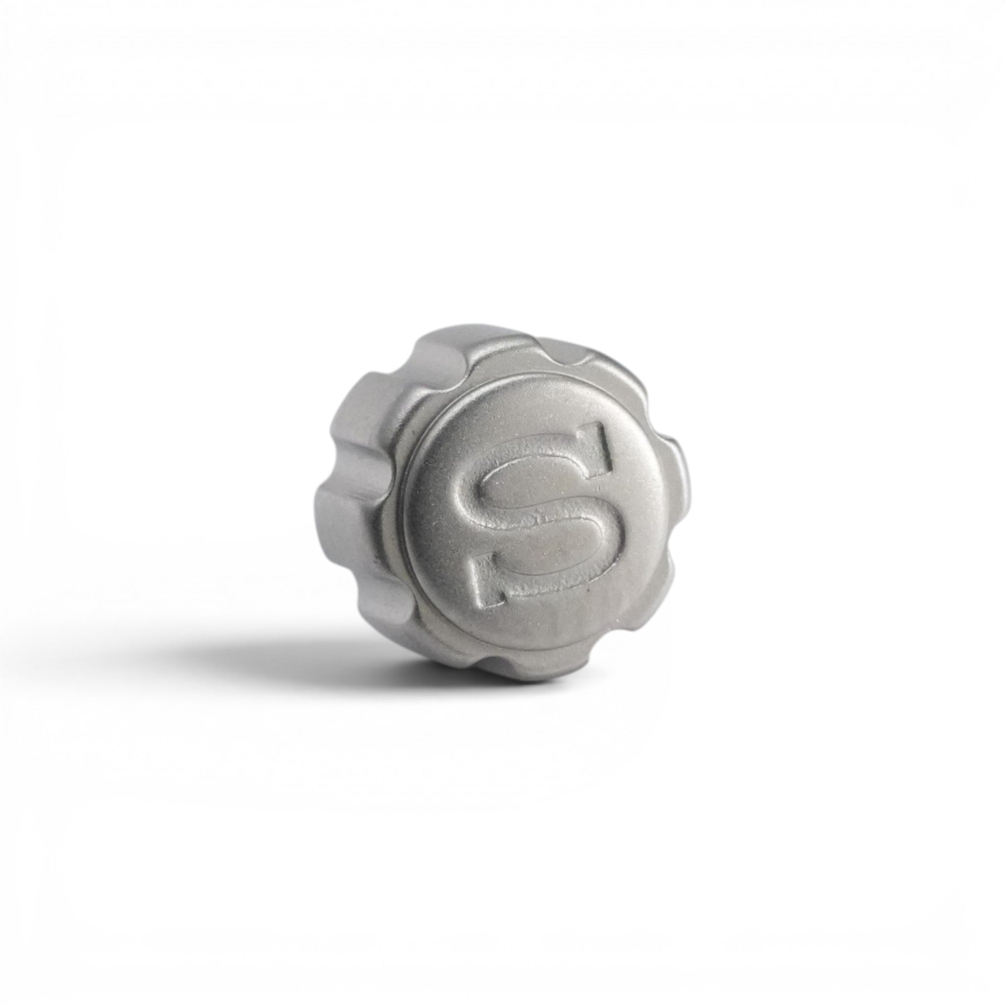 SKX007 Chunky Crown: Matte Silver with S