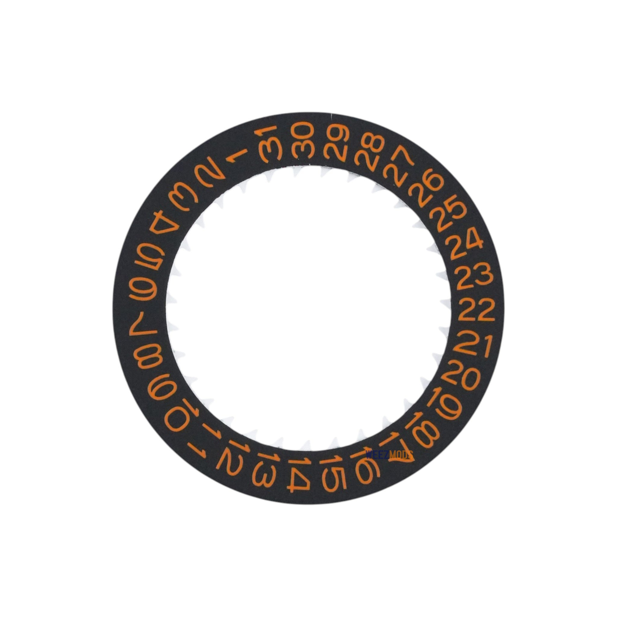 Date Disc: Black with Orange Numerals (3:00" & 3:80" Position)