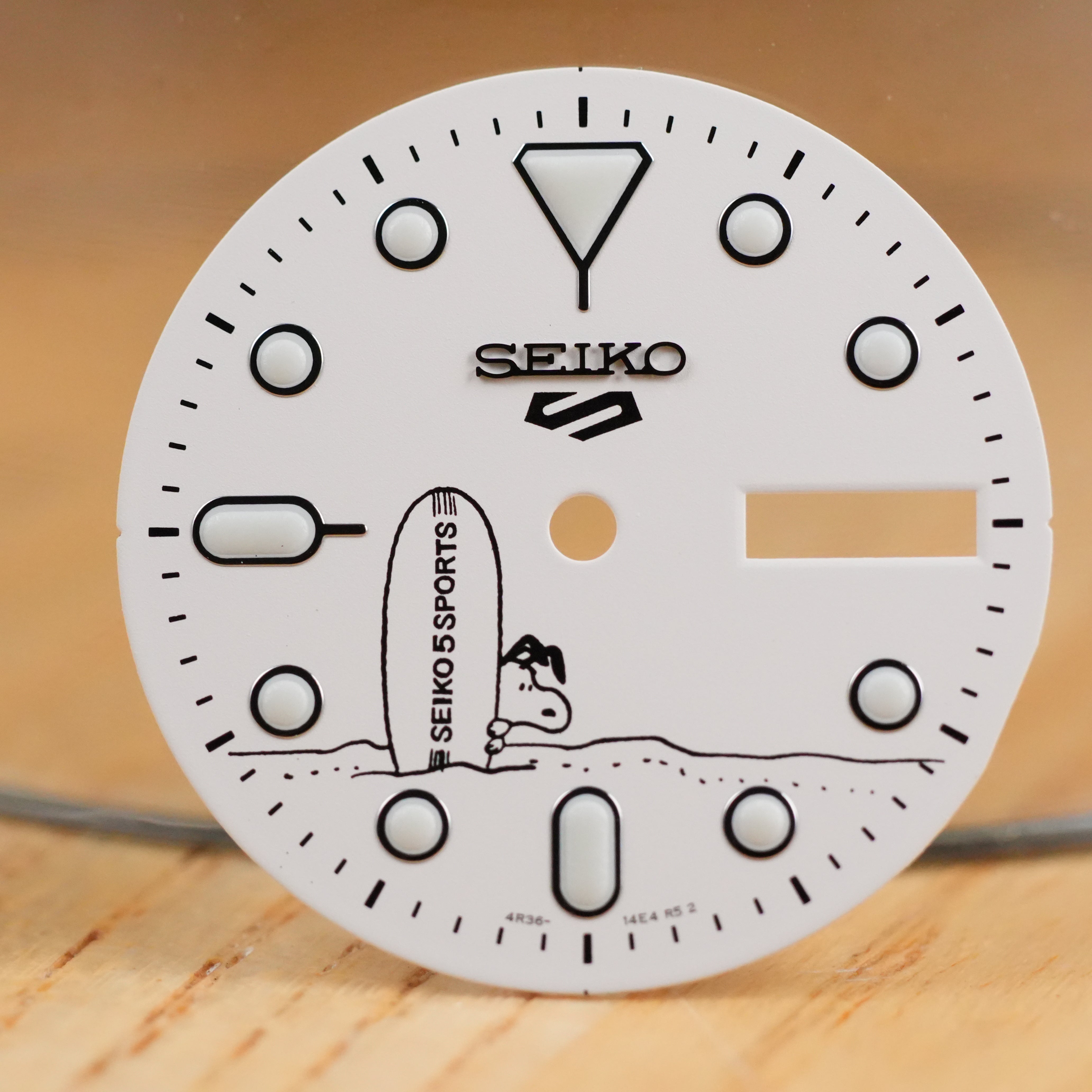 Seiko SRPK25 "Snoopy" OEM Dial (With Minute Markers)