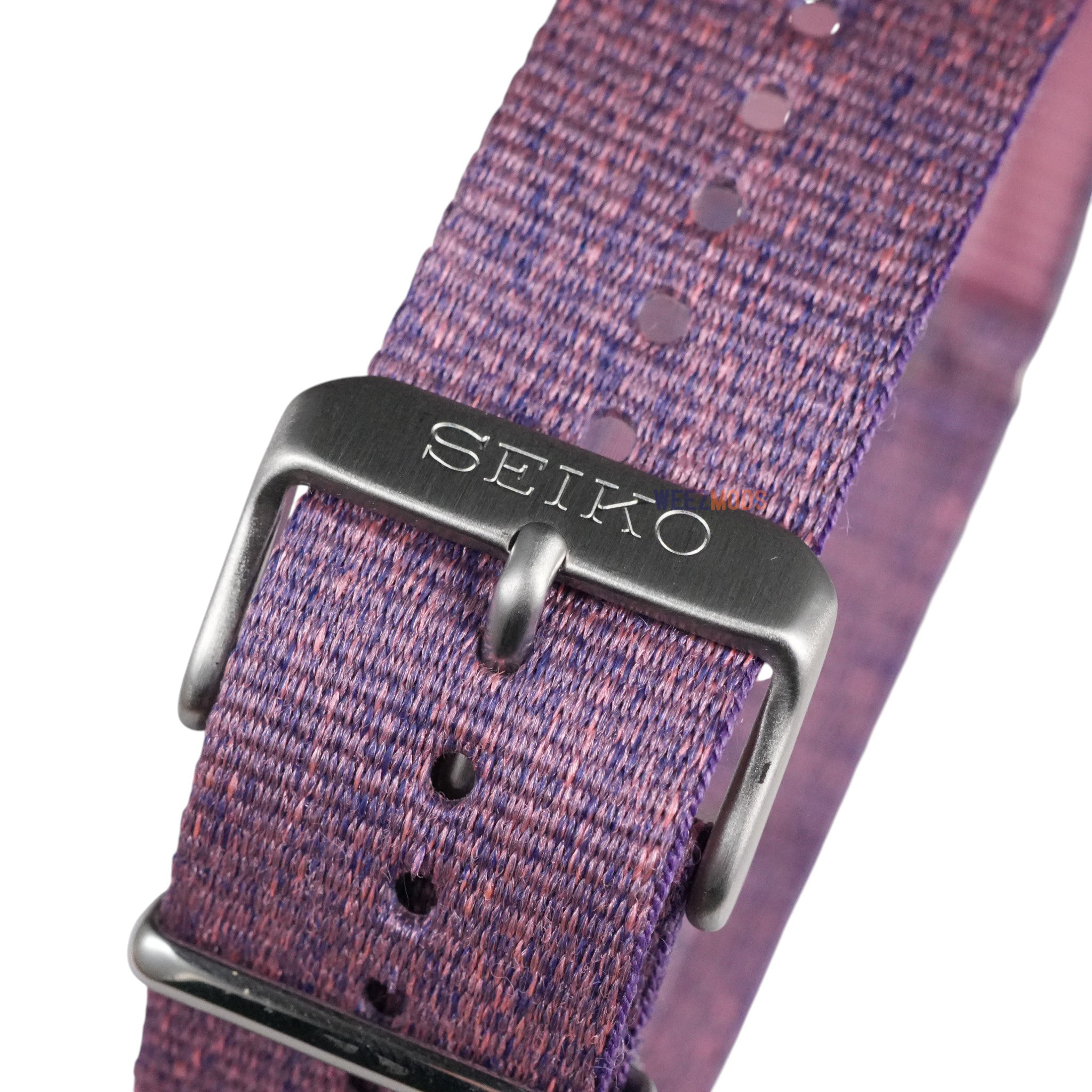 Seiko: Purple Speckle with Pink Lining Nato Strap (22MM)
