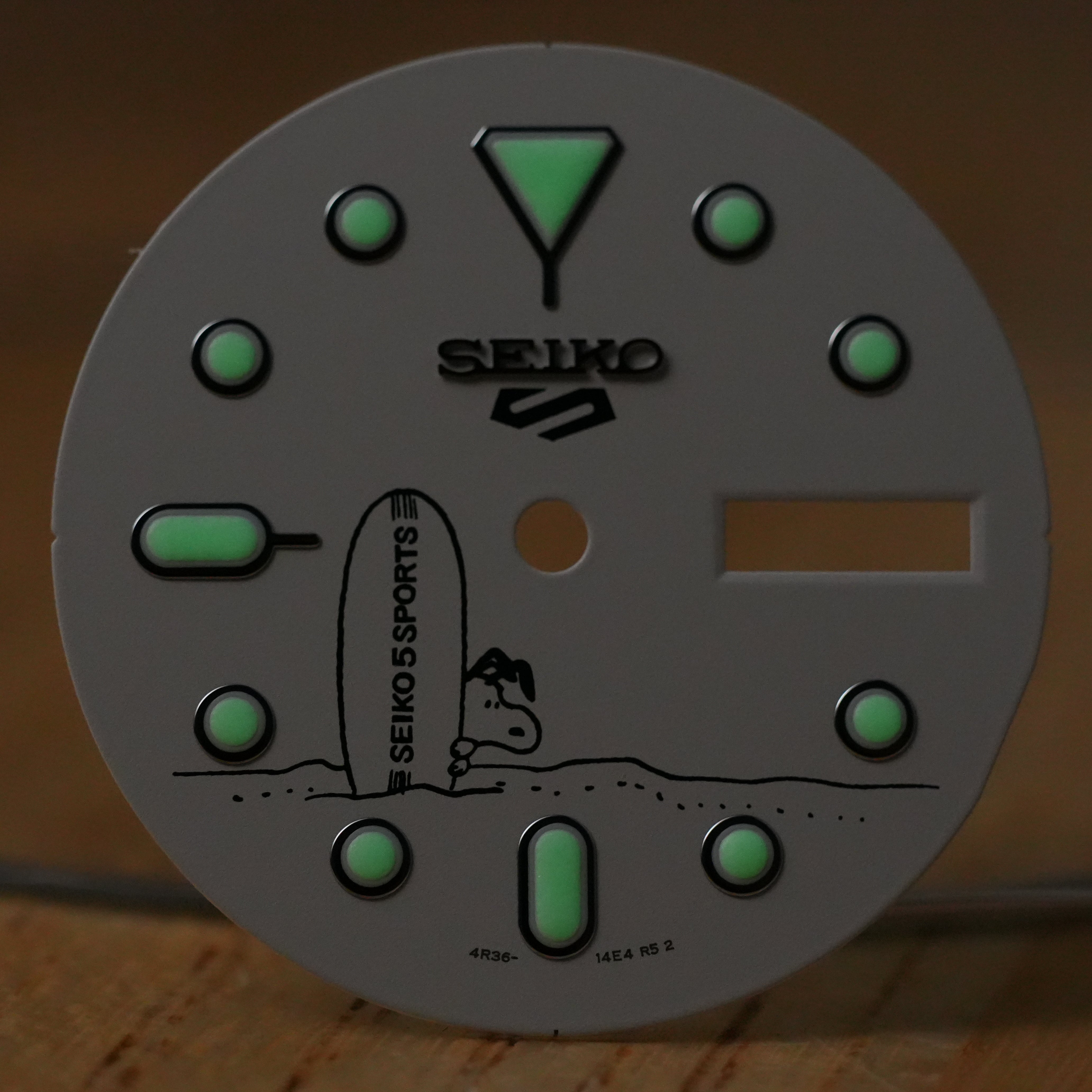 Seiko SRPK25 "Snoopy" OEM Dial