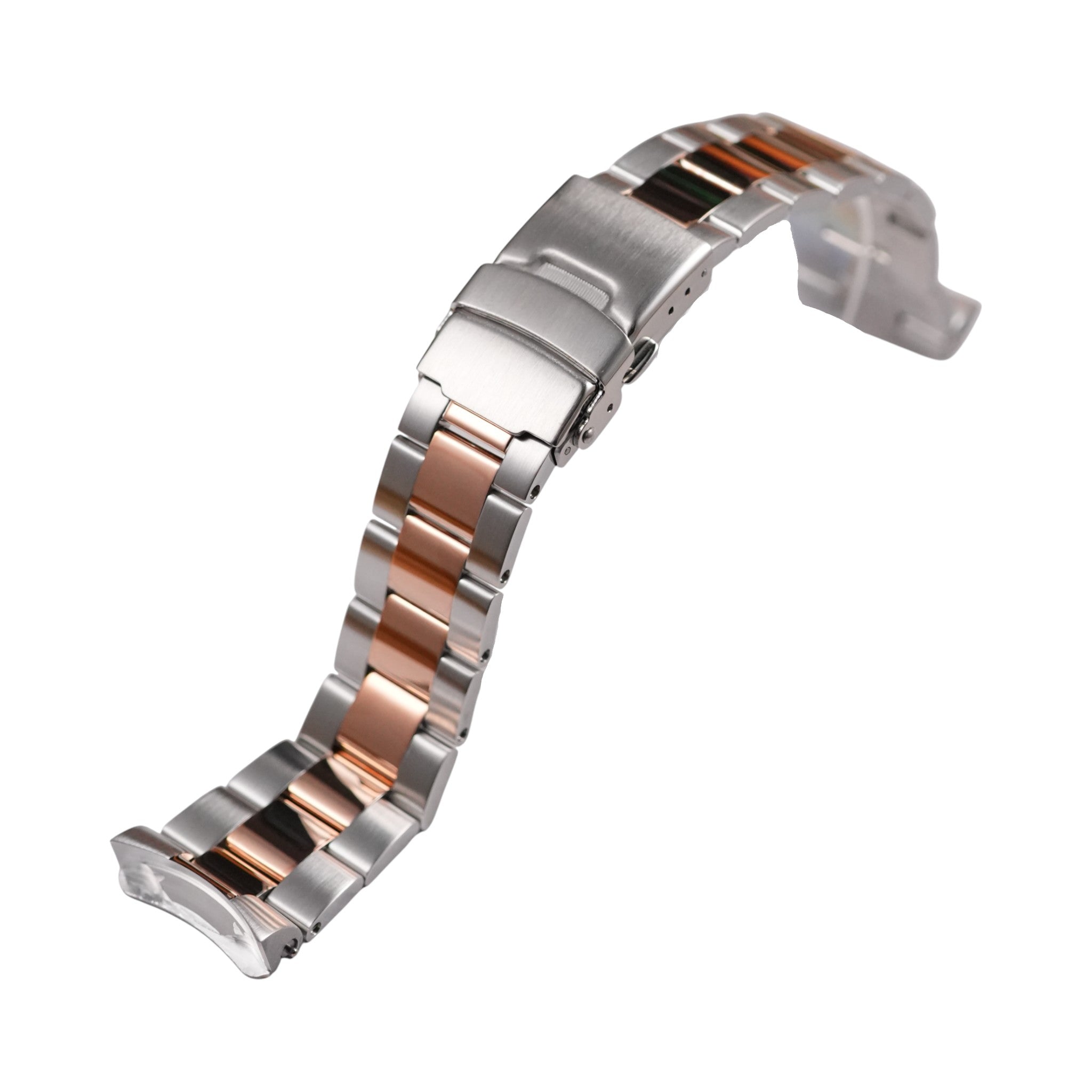 SKX007/SRPD Oyster: Two-Tone Silver & Rose Gold Bracelet [Female Endlinks]