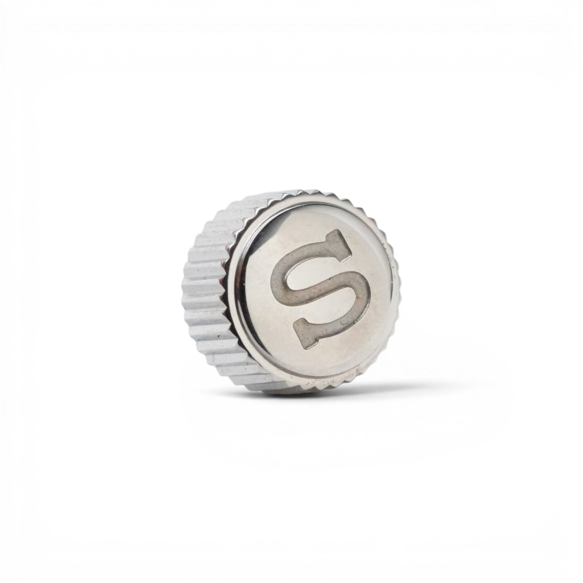SKX007 Crown: Polished Silver with S