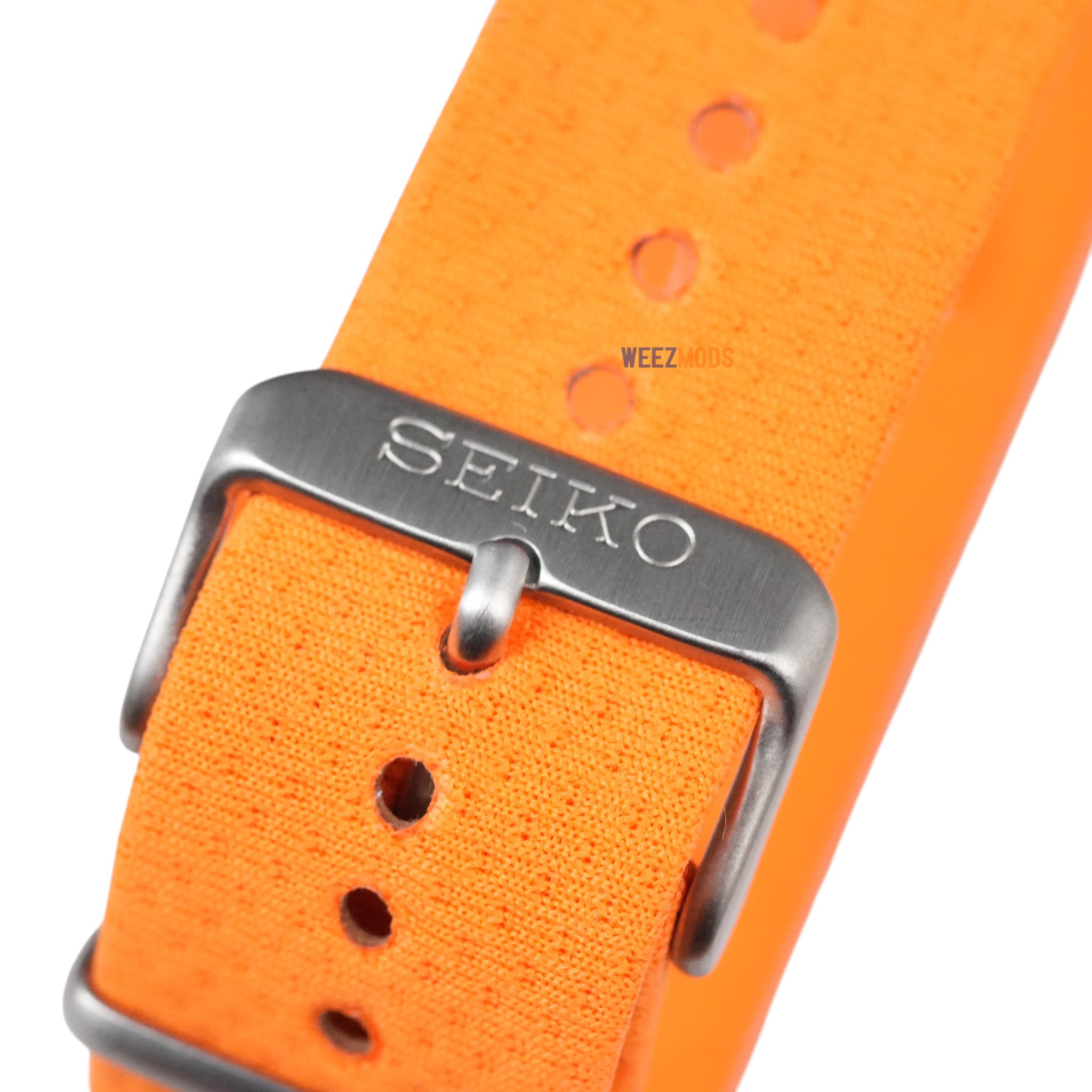 Seiko: Fabric Orange Nato Strap (22MM)