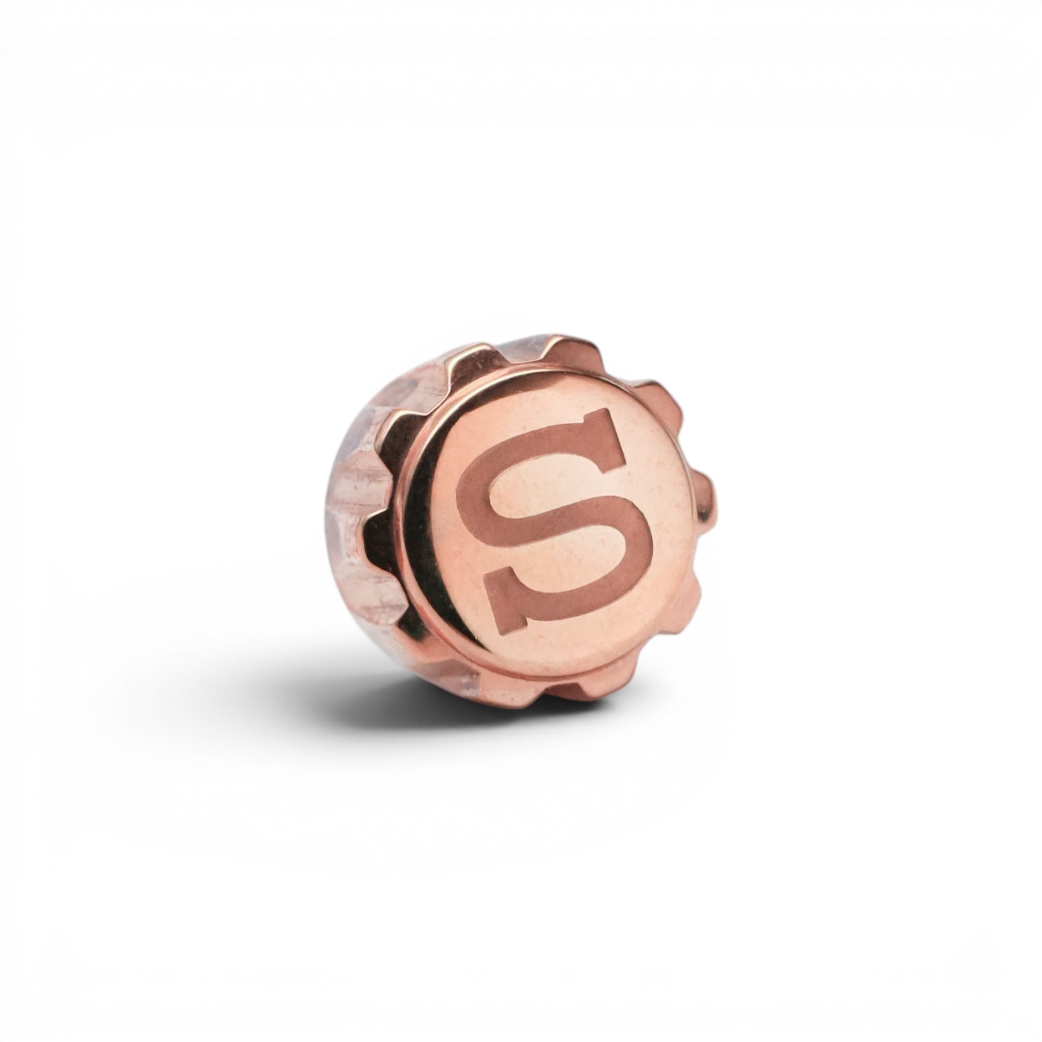 SKX007 Diamond Crown: Polished Rose Gold with S