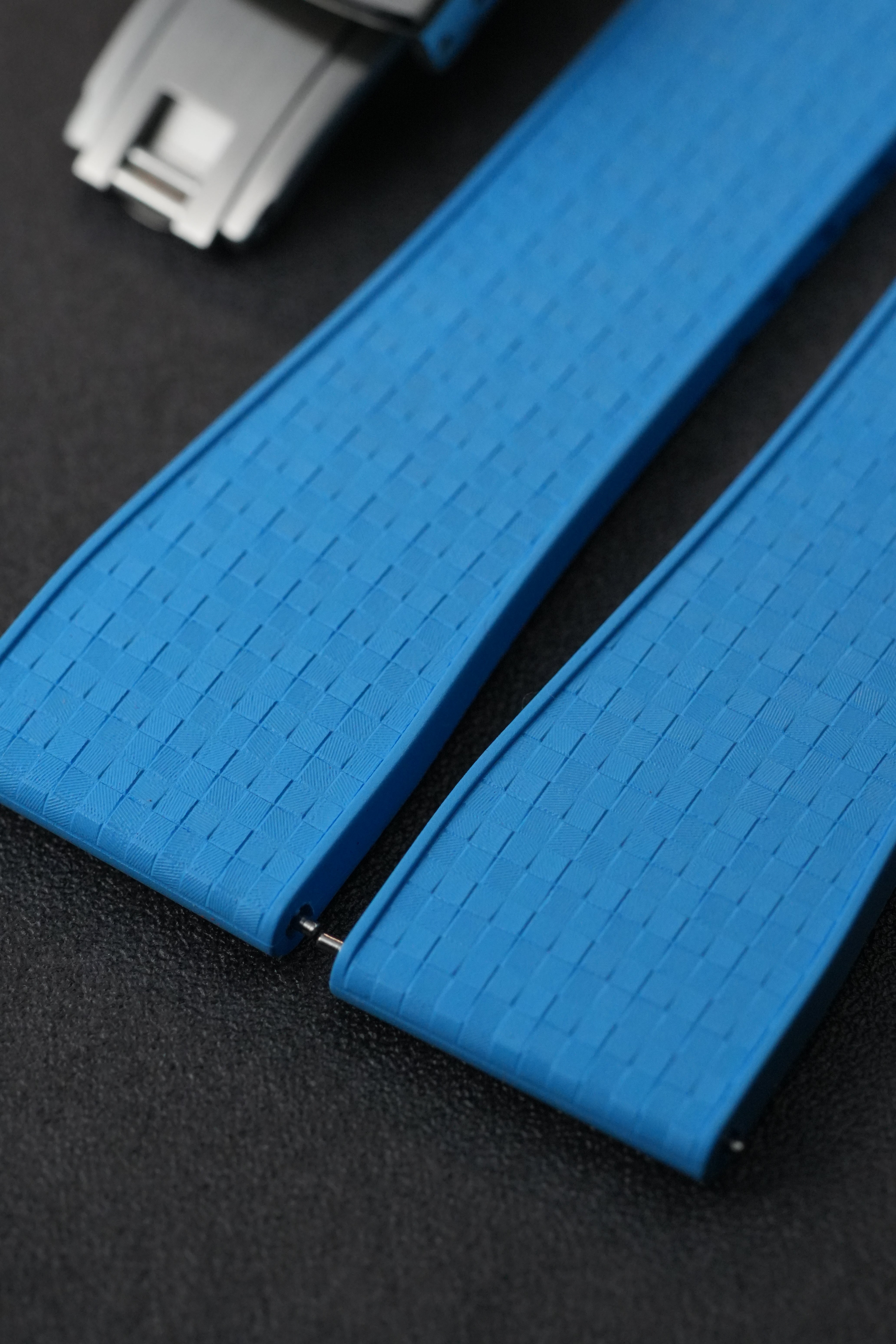 CTS FKM: Sky Blue Mosaic Rubber Strap