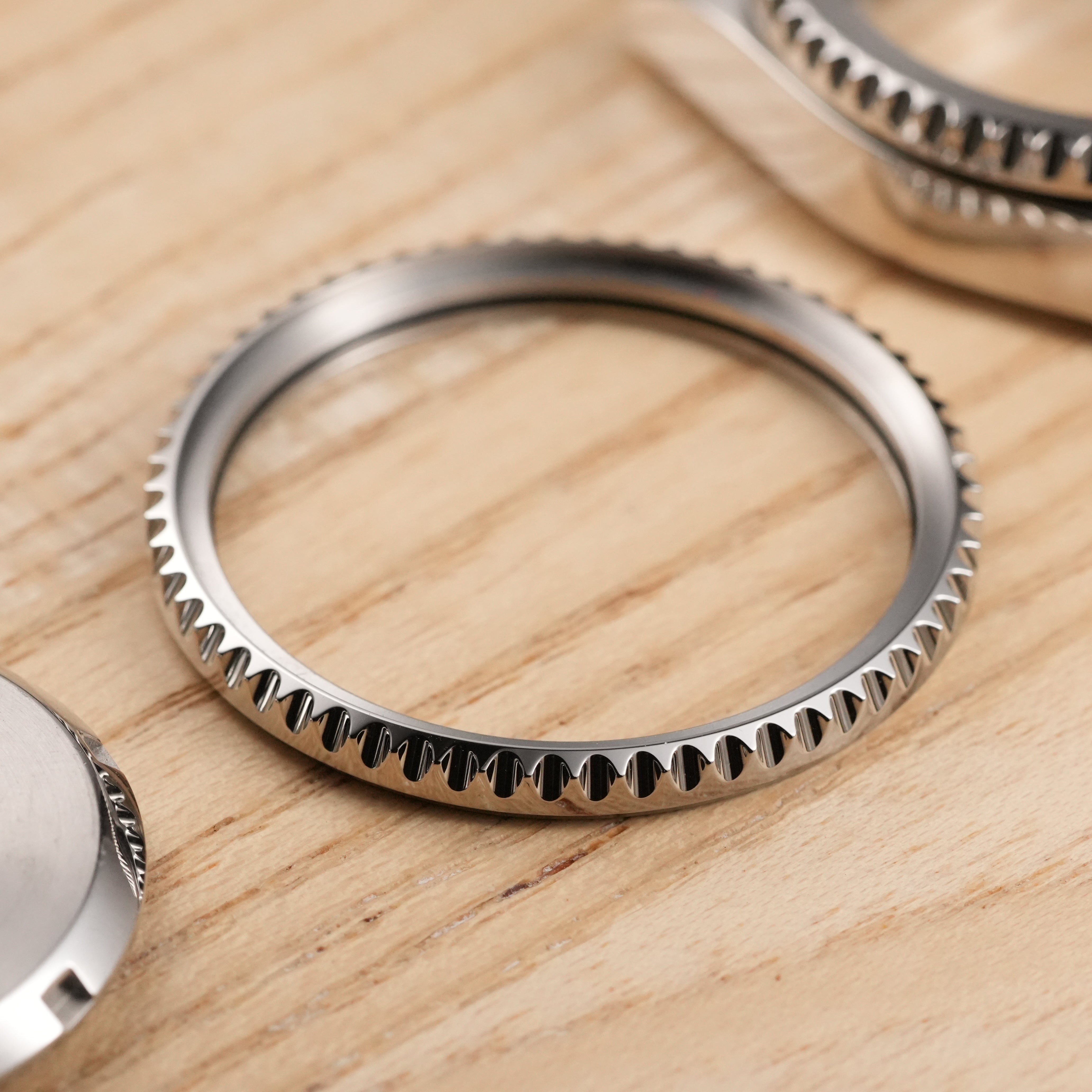 SSK Sub Bezel: Polished Silver