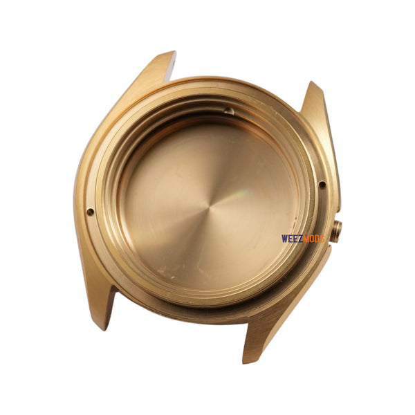 SKX007 3:00: Brushed Gold Case without Crown Guard