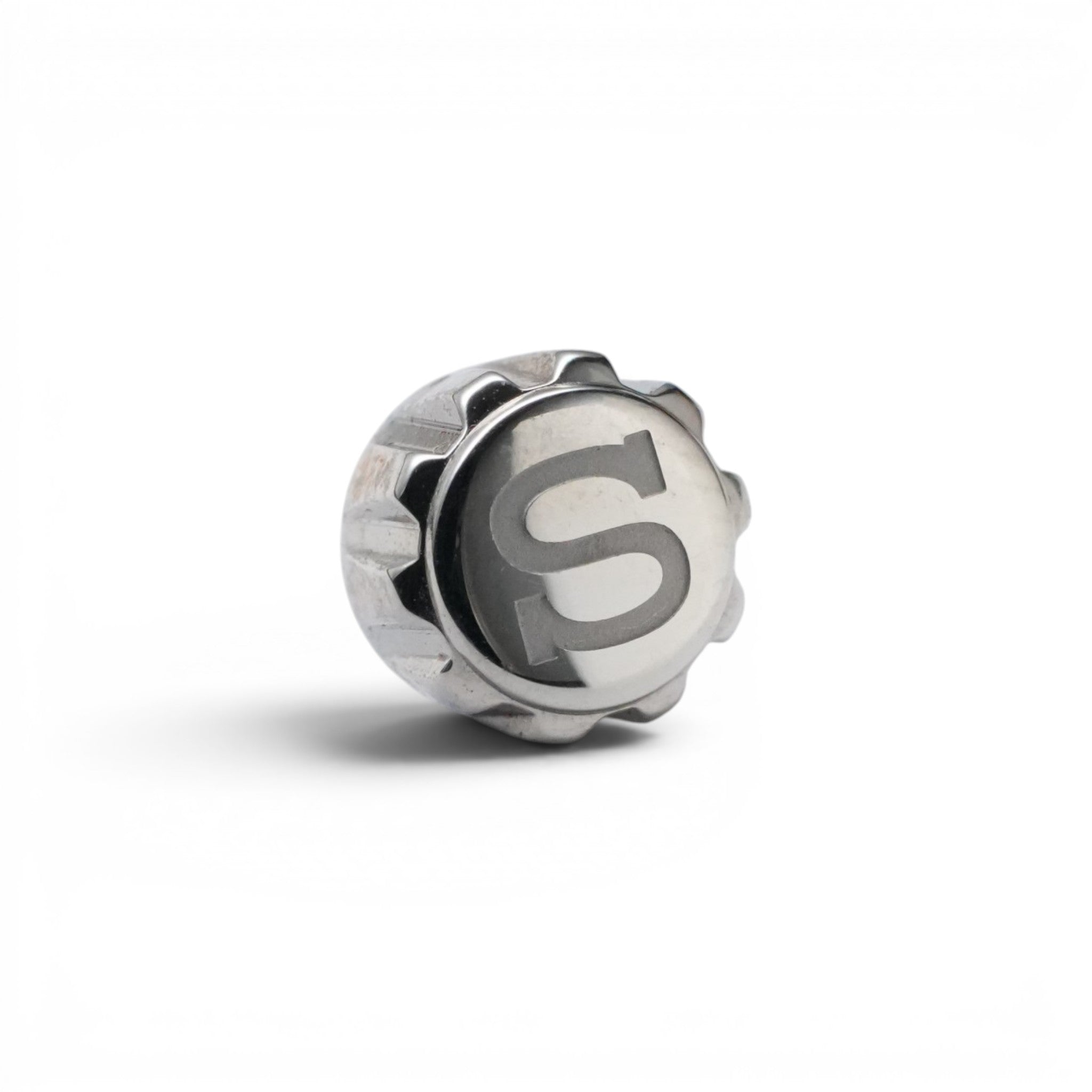 SKX007 Chunky Crown: Polished Silver with S