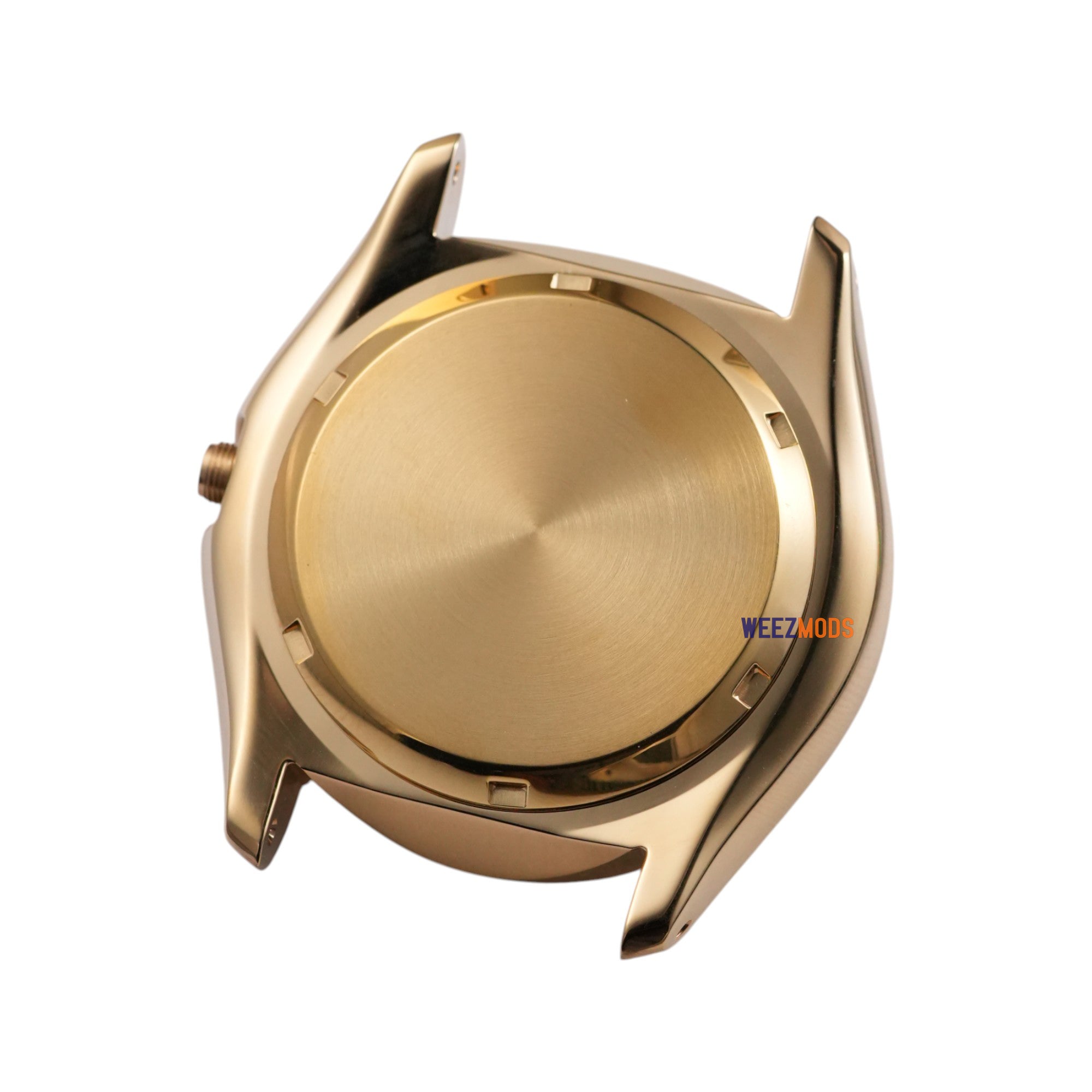 SKX007 3:00: Brushed Gold Case without Crown Guard