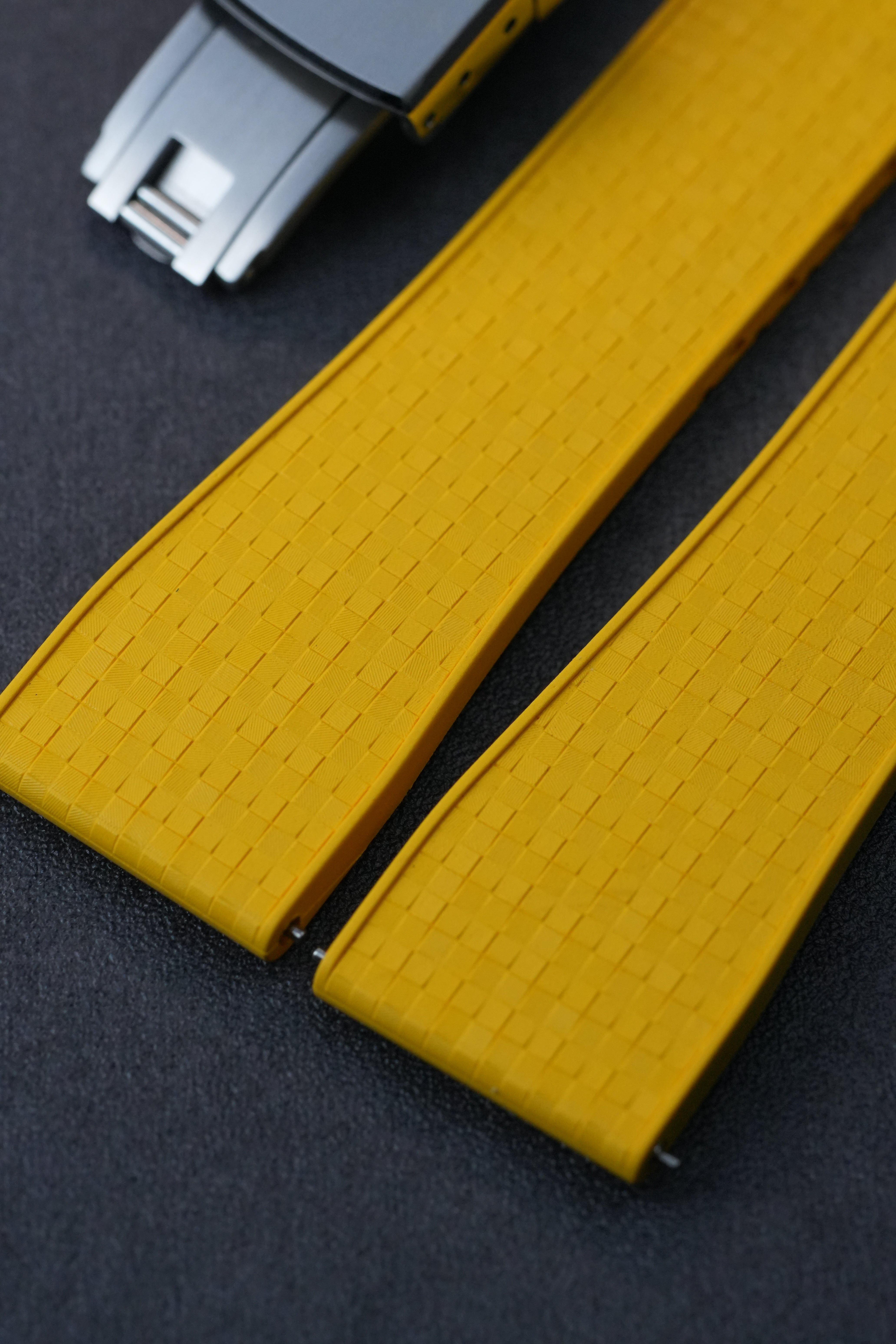 CTS FKM: Yellow Mosaic Rubber Strap