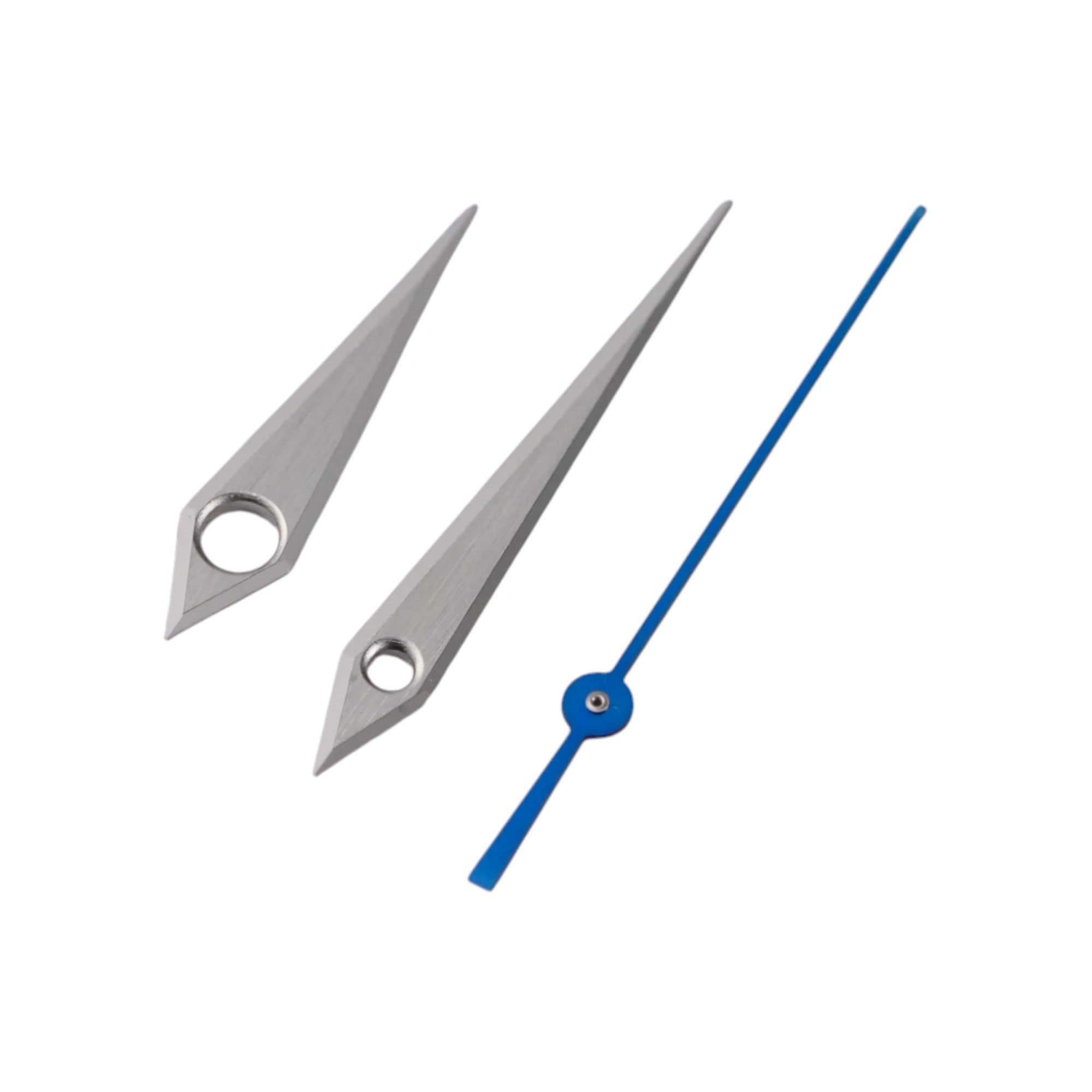 GS Blue: Brushed Silver Hands