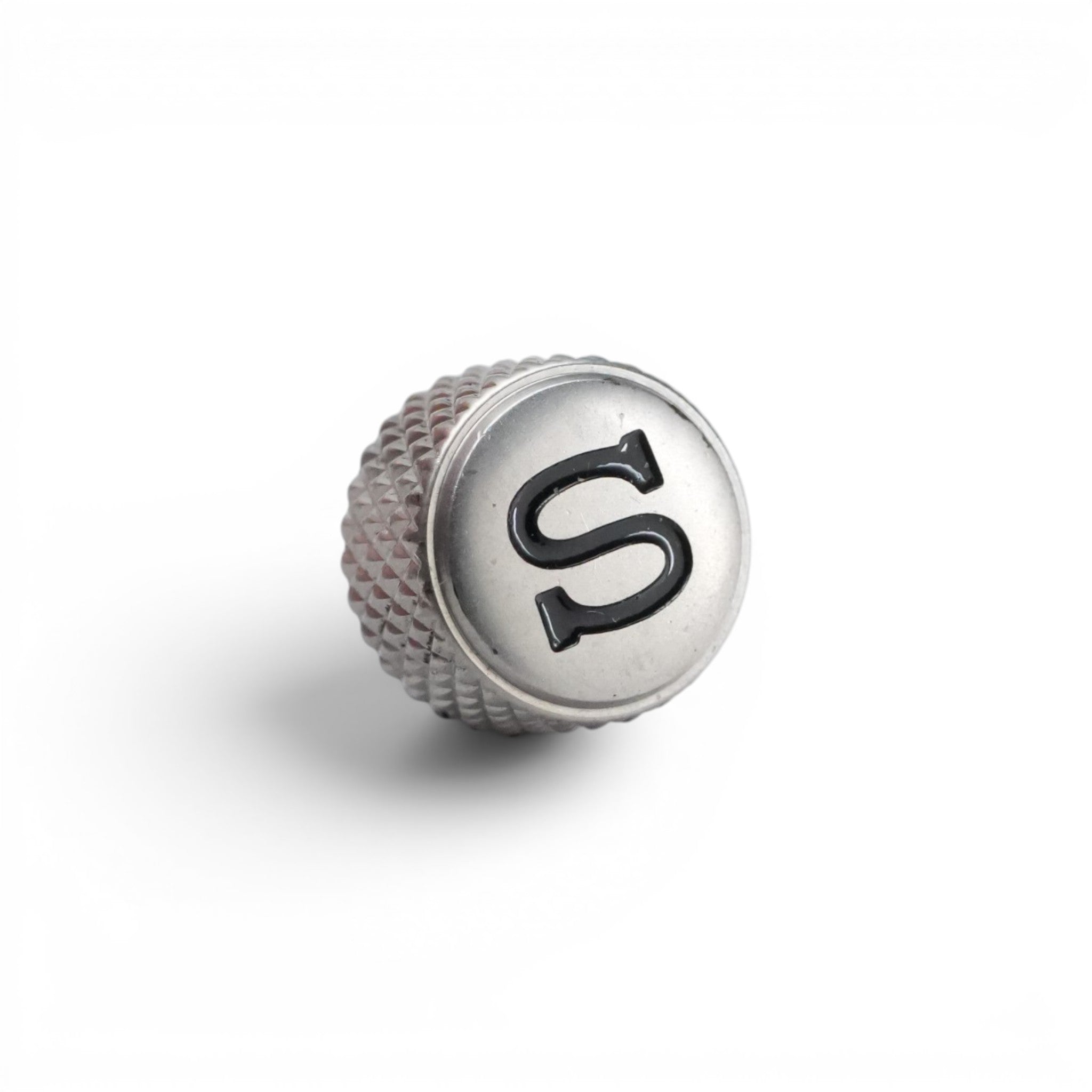 SKX007 Knurled Crown: Matte Silver with Black S