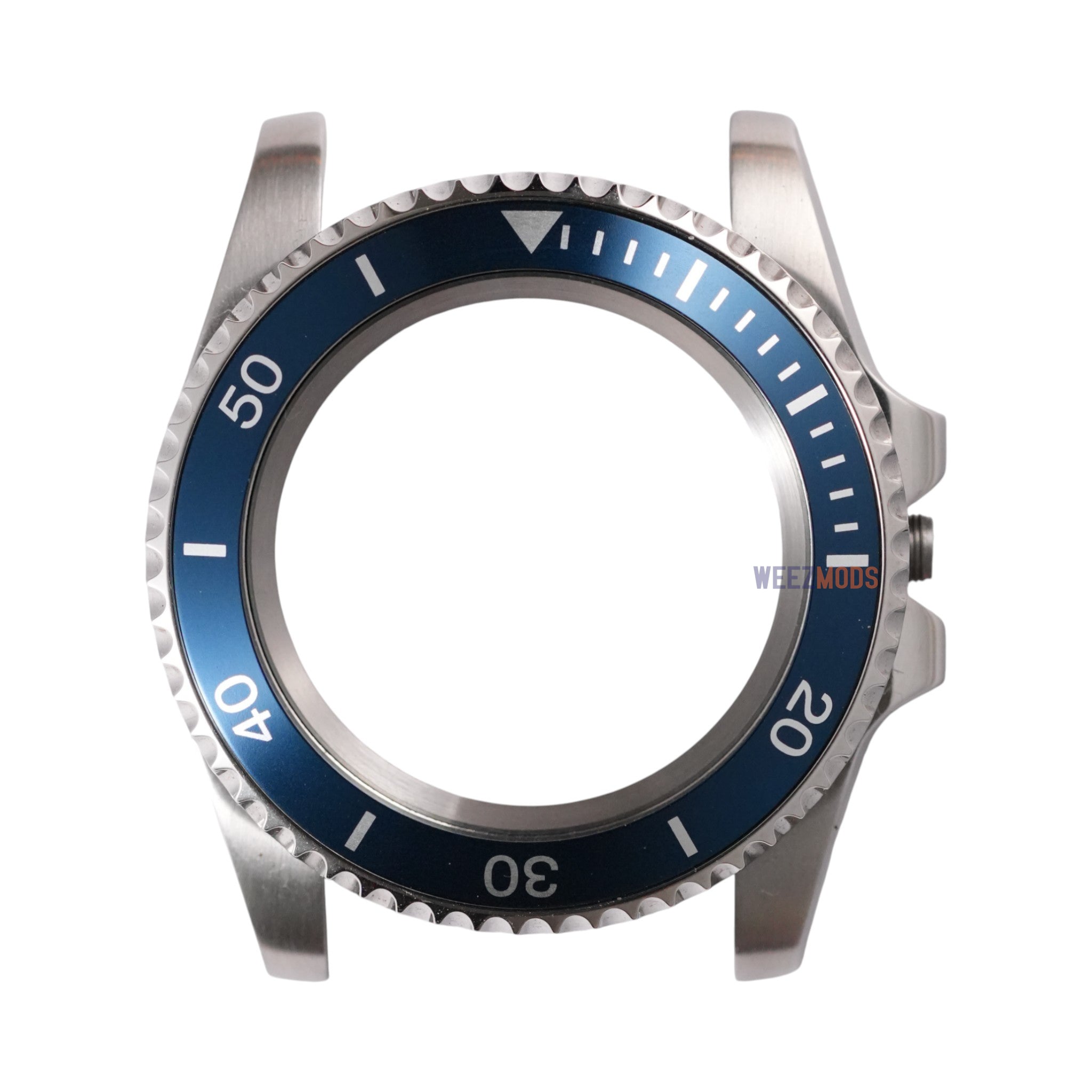 SKX007/SRPD Sub: Polished Blue in Silver Markers (No Pip)