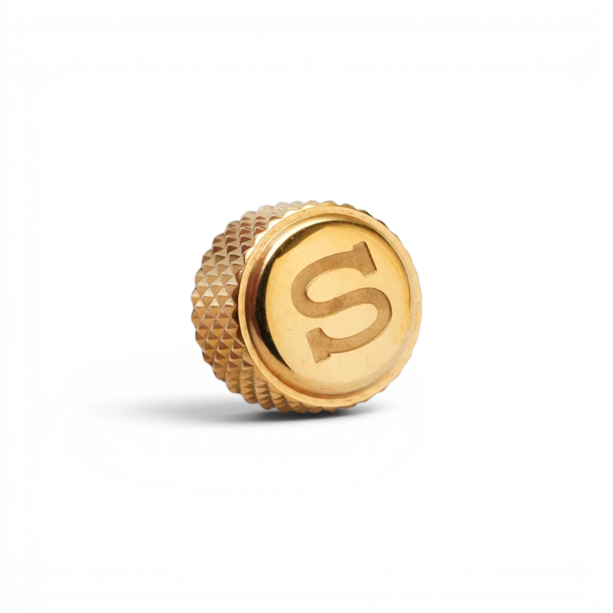 SKX007 Knurled Crown: Polished Gold with S