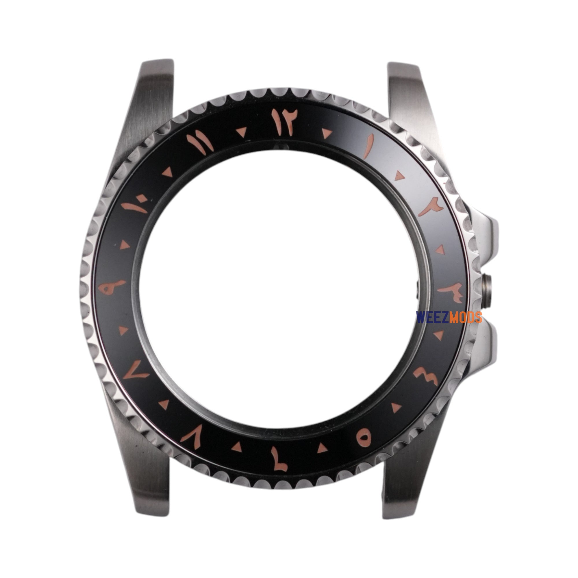 SKX007/SRPD Arabic: Black in Rose Gold Markers