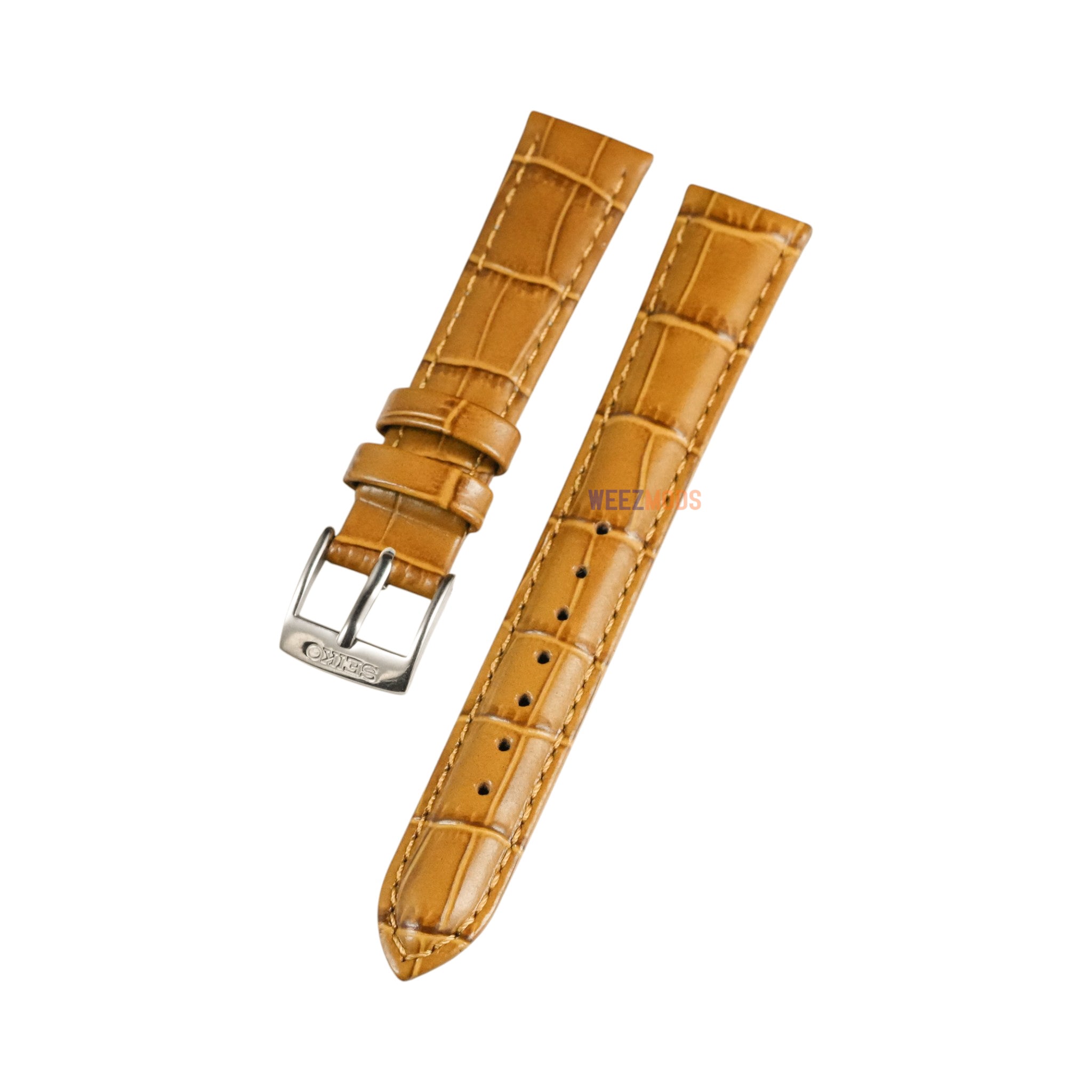 Seiko SWR100P1: 'Presage' Brown Alligator Strap (16MM)