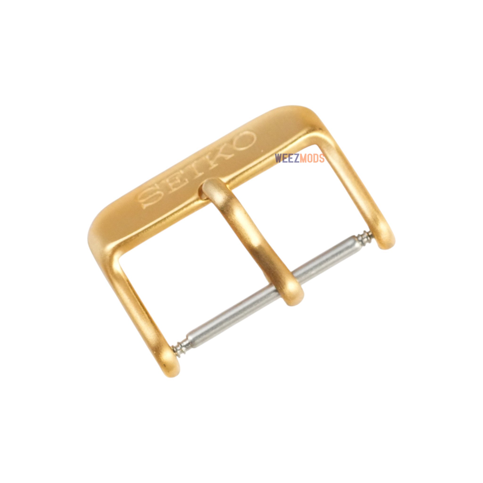 Seiko: Brushed Gold ‘Slim' Tang Buckle (22MM)