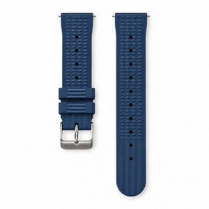 Navy Waffle: FKM Rubber Strap — studio listing photo