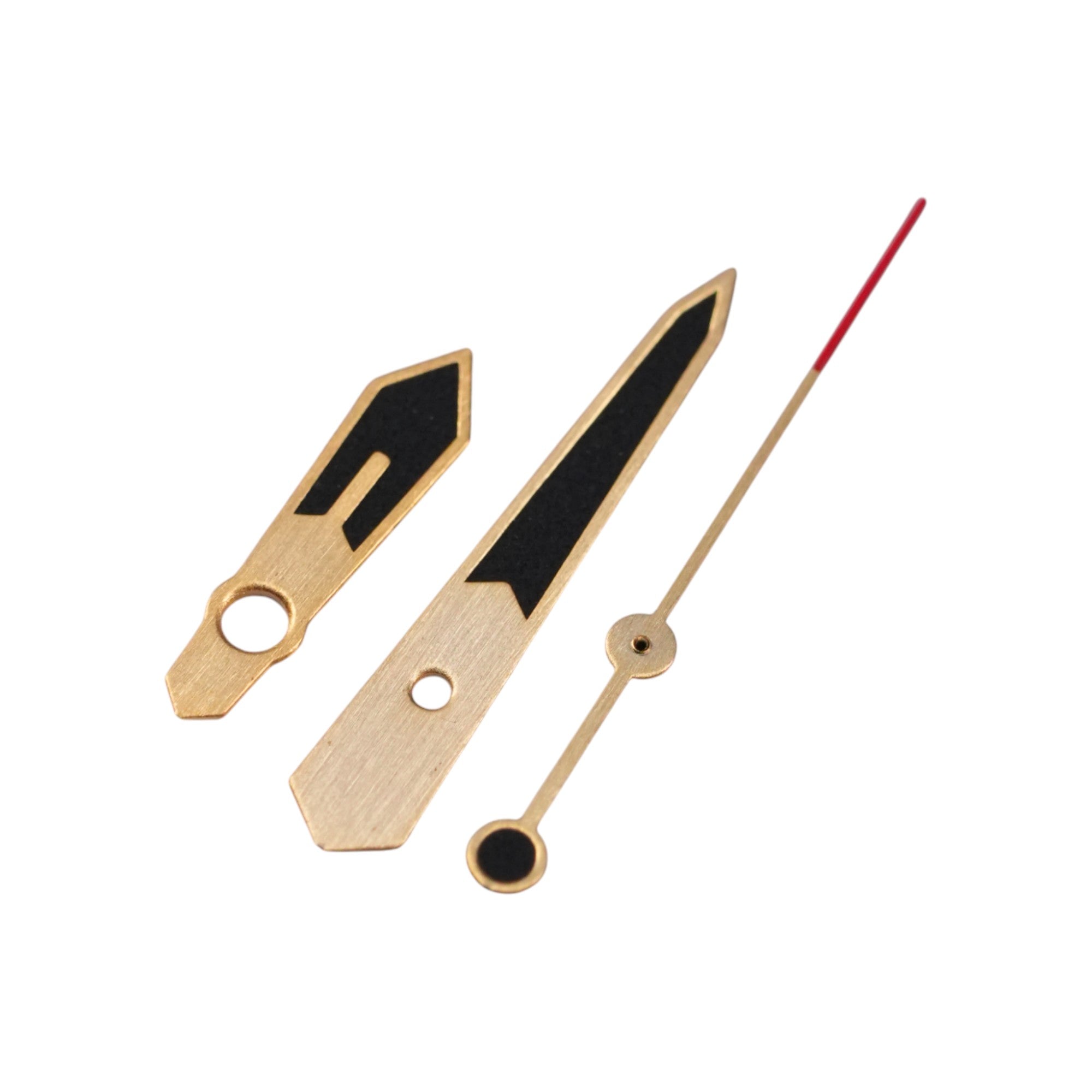 MM1000: Gold Brushed Hands w/ Black Lume