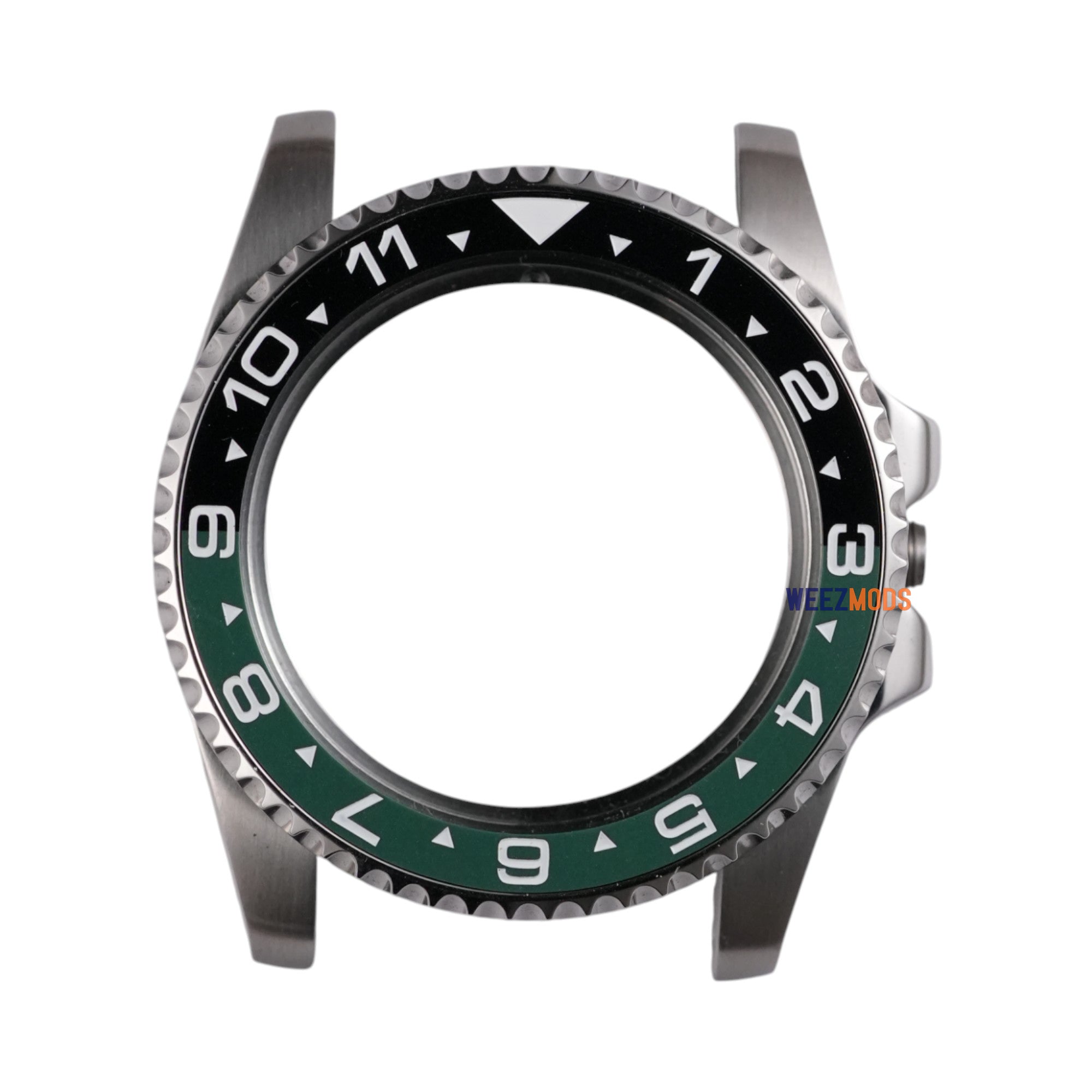 SKX007/SRPD Dual-Time Flat: Black with Green in White Markers