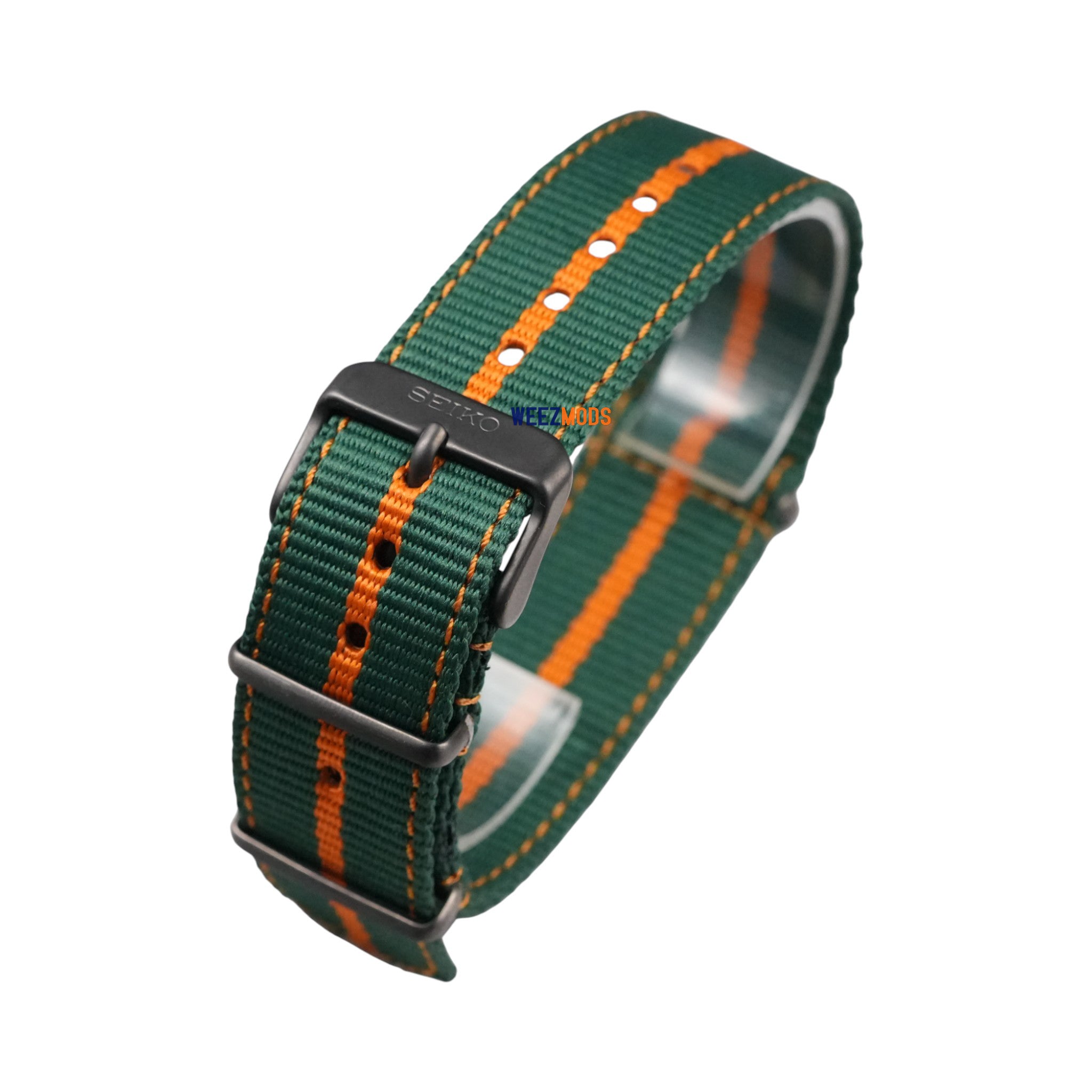 Seiko SRPF73: '5KX' Naruto Lee Nato Strap