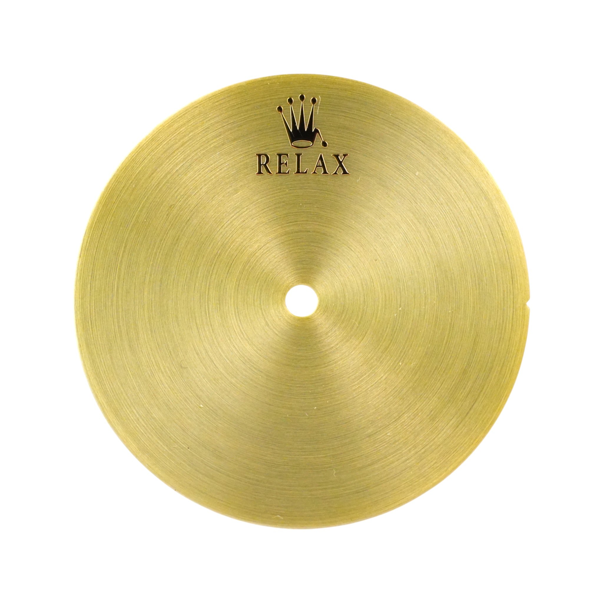 Relax No Date: Brushed Gold Radial