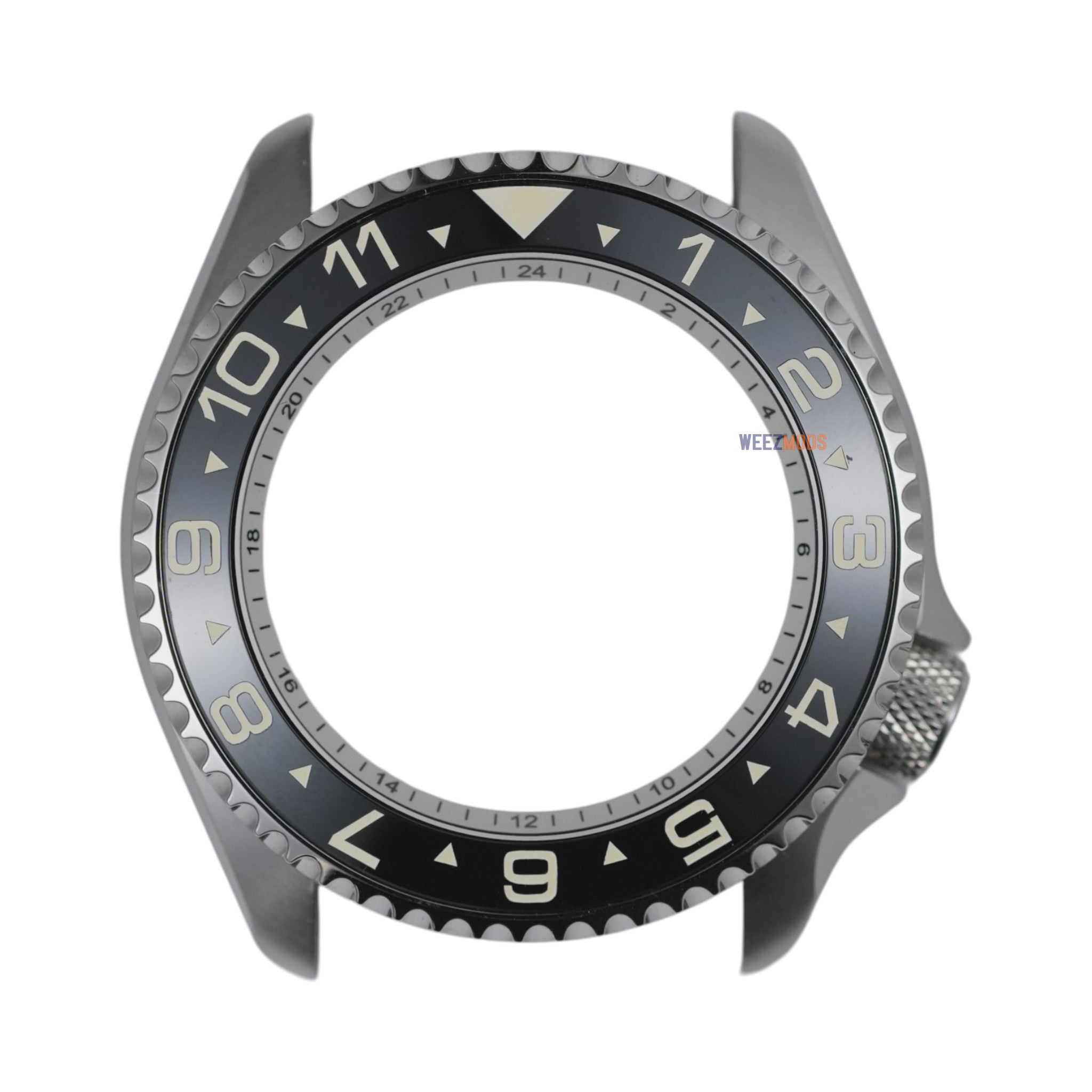 SKX007/SRPD Dual Time: Black in White Markers (Luminous)