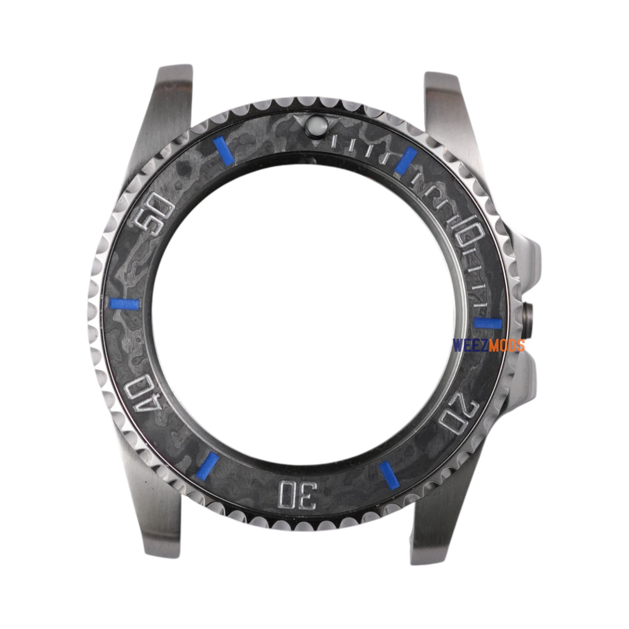 SKX007/SRPD Carbon Fiber: Grey in Blue Markers
