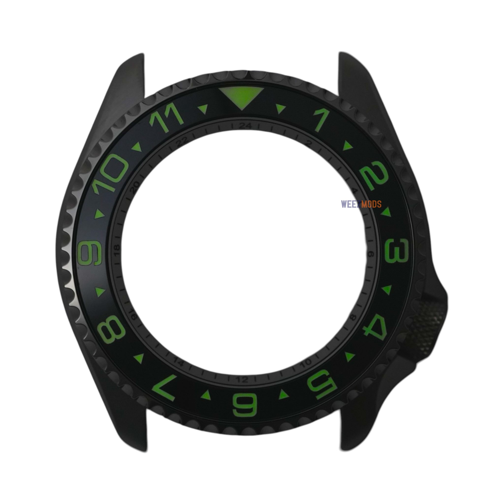 SKX007/SRPD Dual Time: Black in White Markers (Luminous)