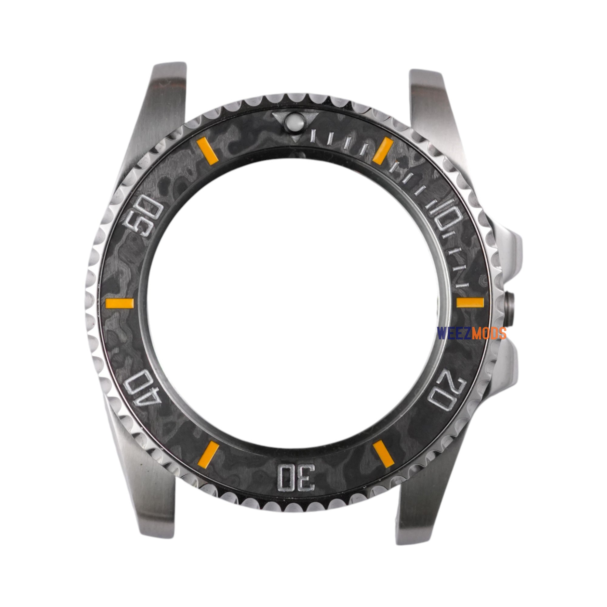 SKX007/SRPD Carbon Fiber: Grey in Yellow Markers