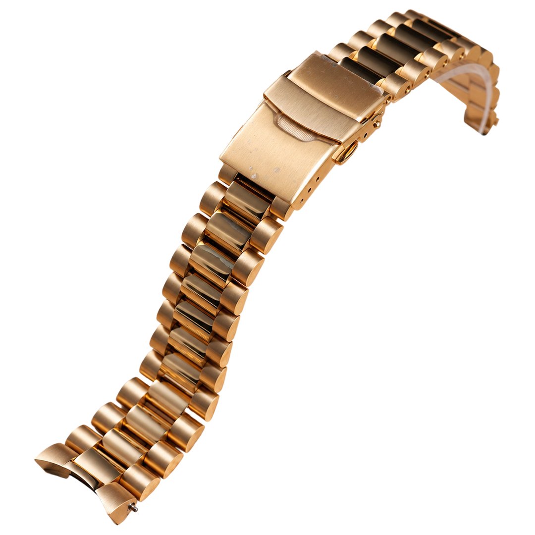 36/40MM: Brushed Gold Presidential Bracelet