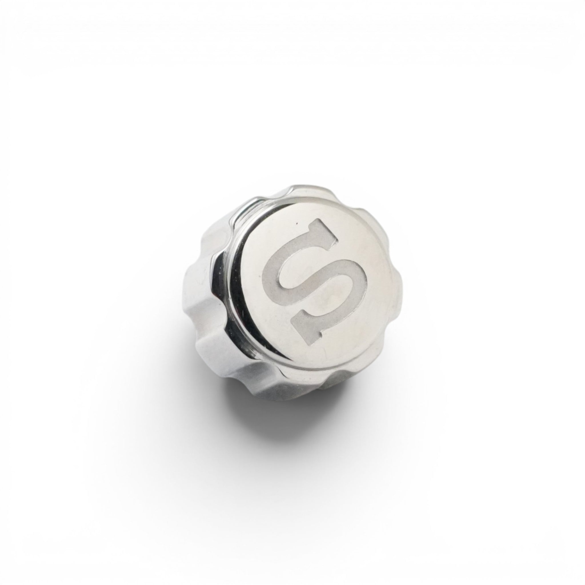 SRPE Chunky Crown: Polished Silver with S