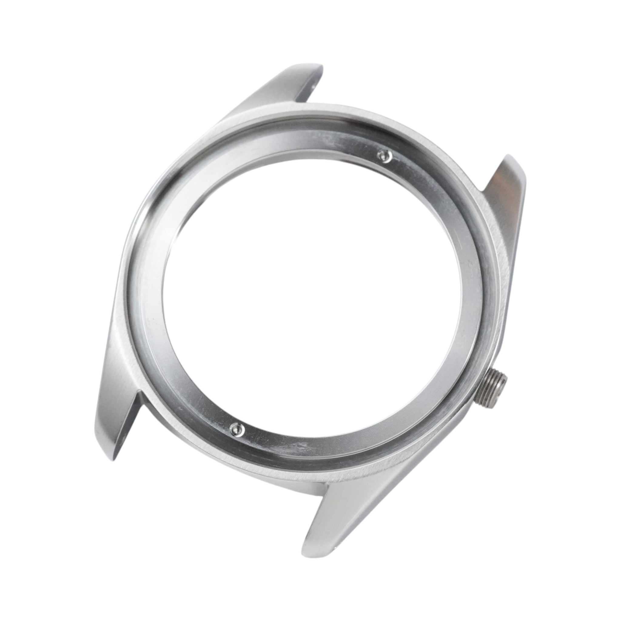 SRPE 3:00: Brushed Silver Case without Crown Guard