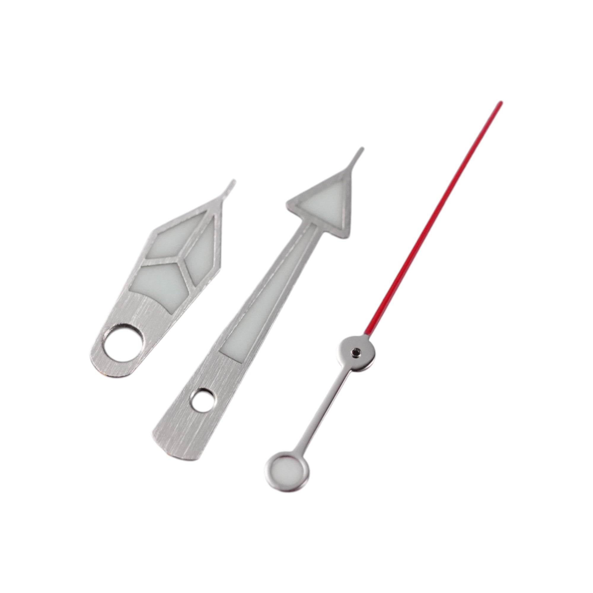 GS Diver: Brushed Silver w/ Red Long Tip