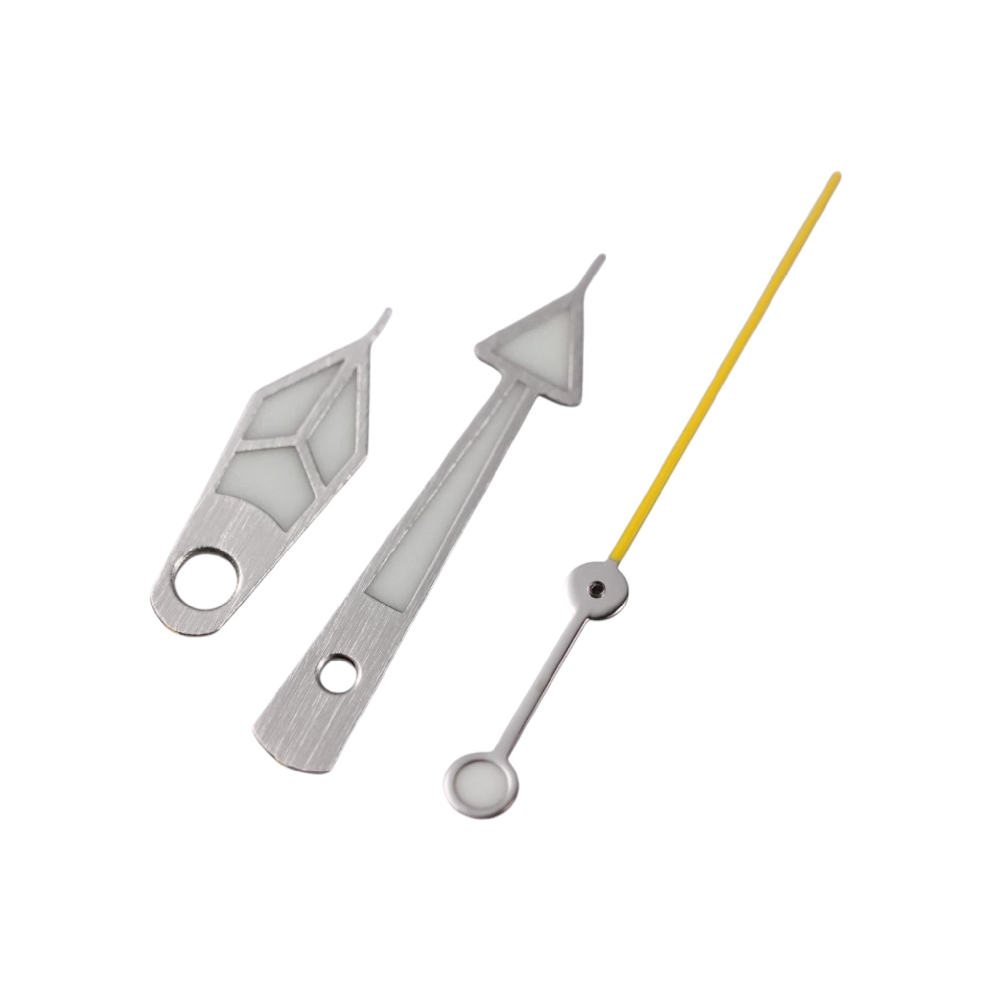 GS Diver: Brushed Silver w/ Yellow Long Tip