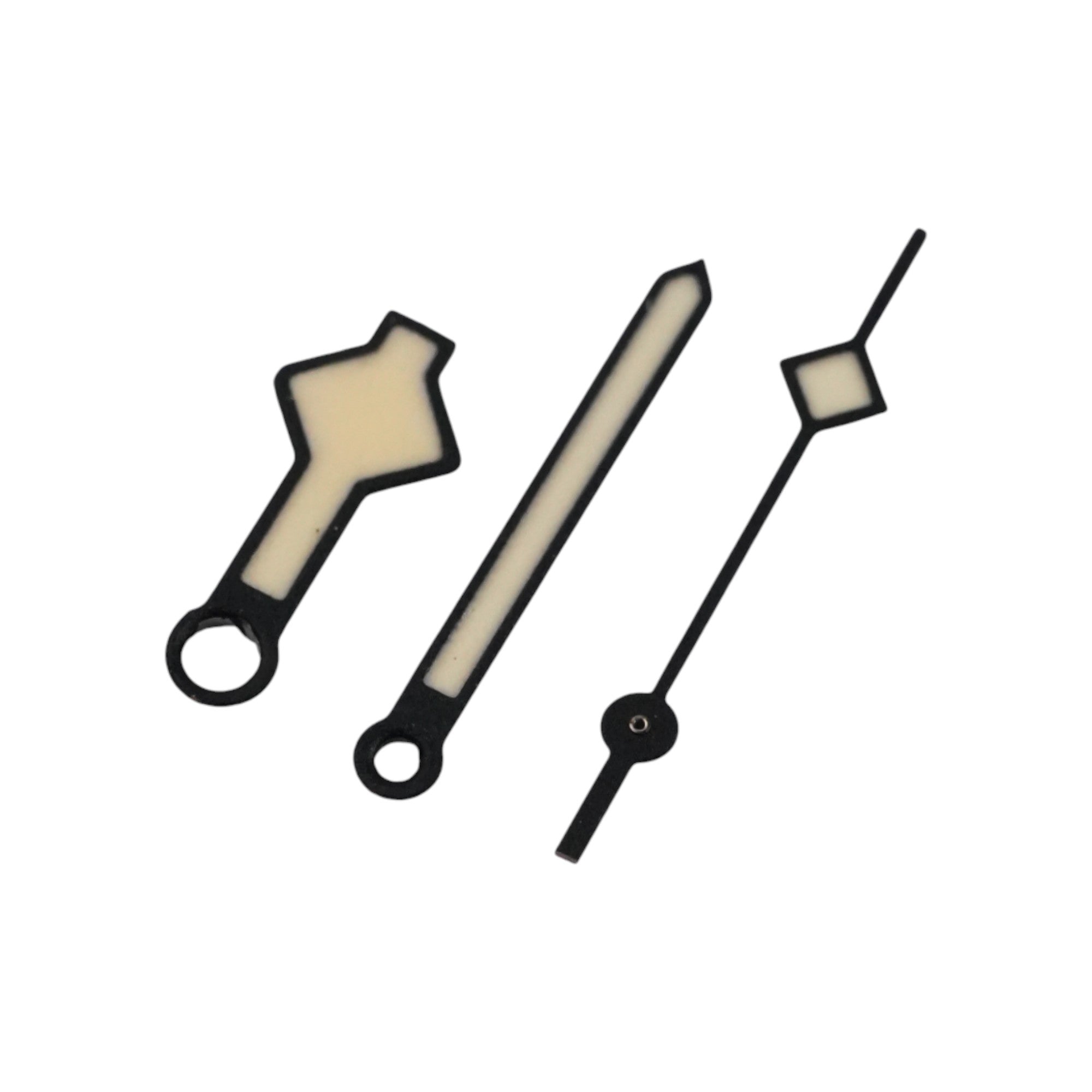 Snowflake: Matte Black Hands in Patina