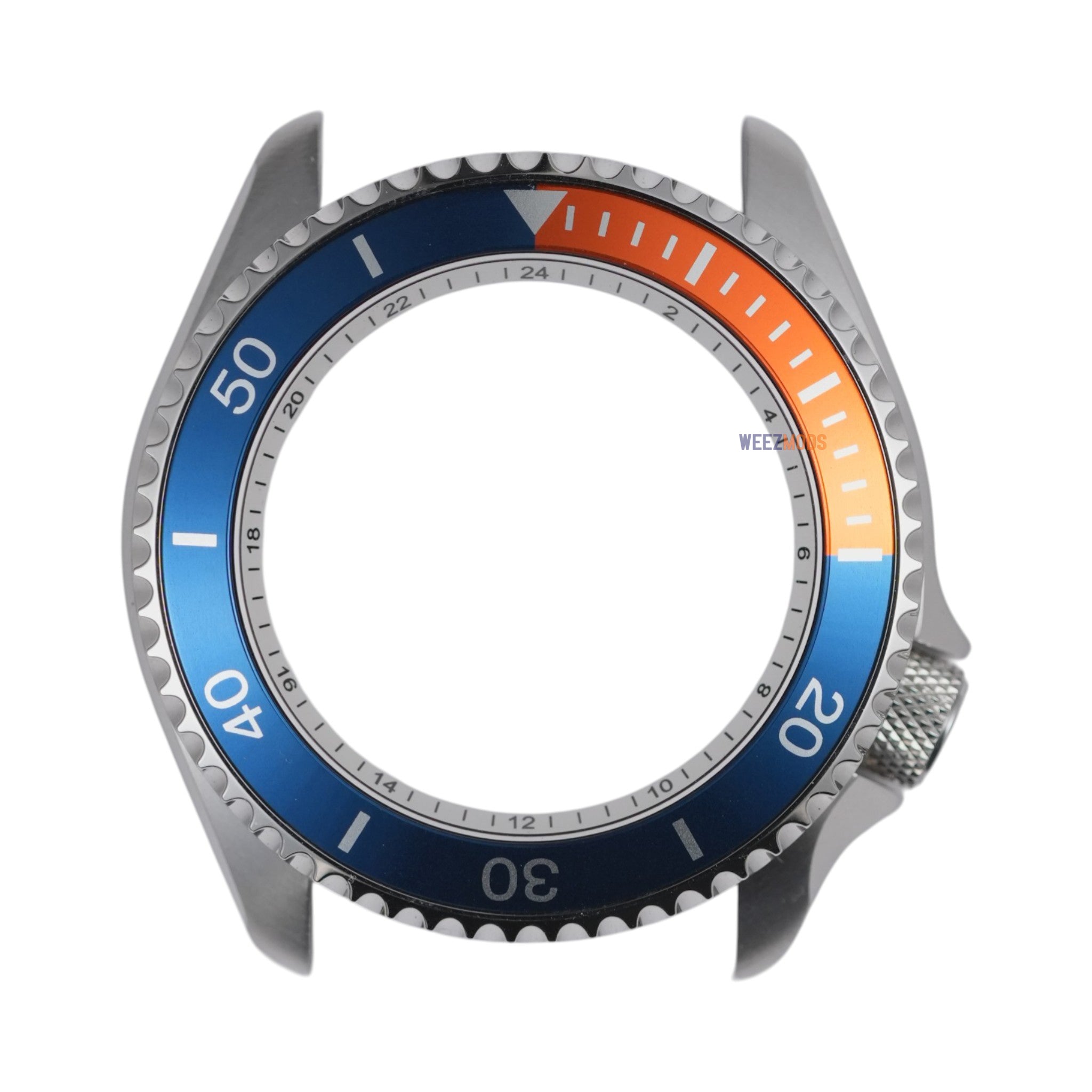 SKX007/SRPD Sub: Polished Blue with Quarter Orange (No Pip)