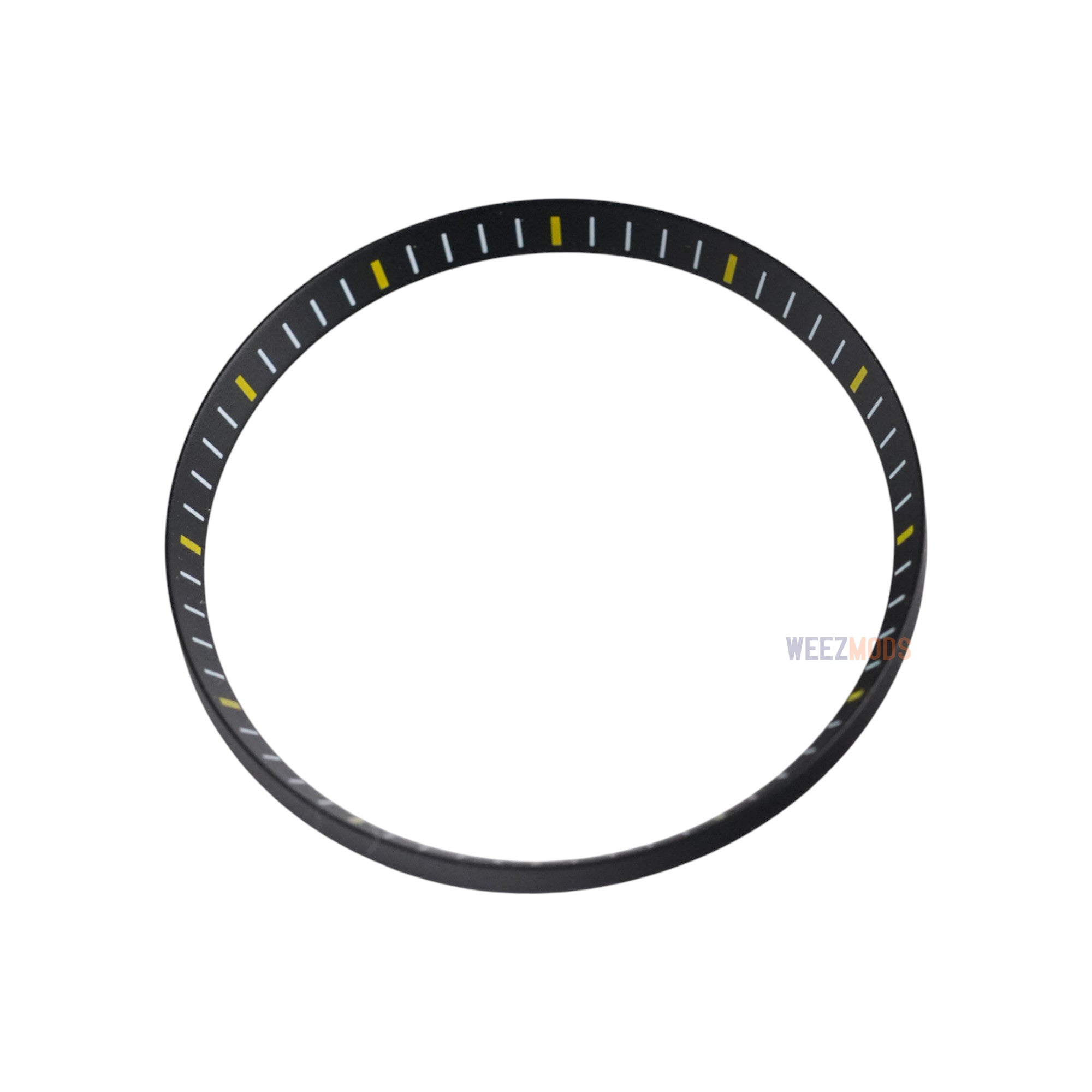 SKX007/SRPD Chapter Ring: Black with Yellow Markers