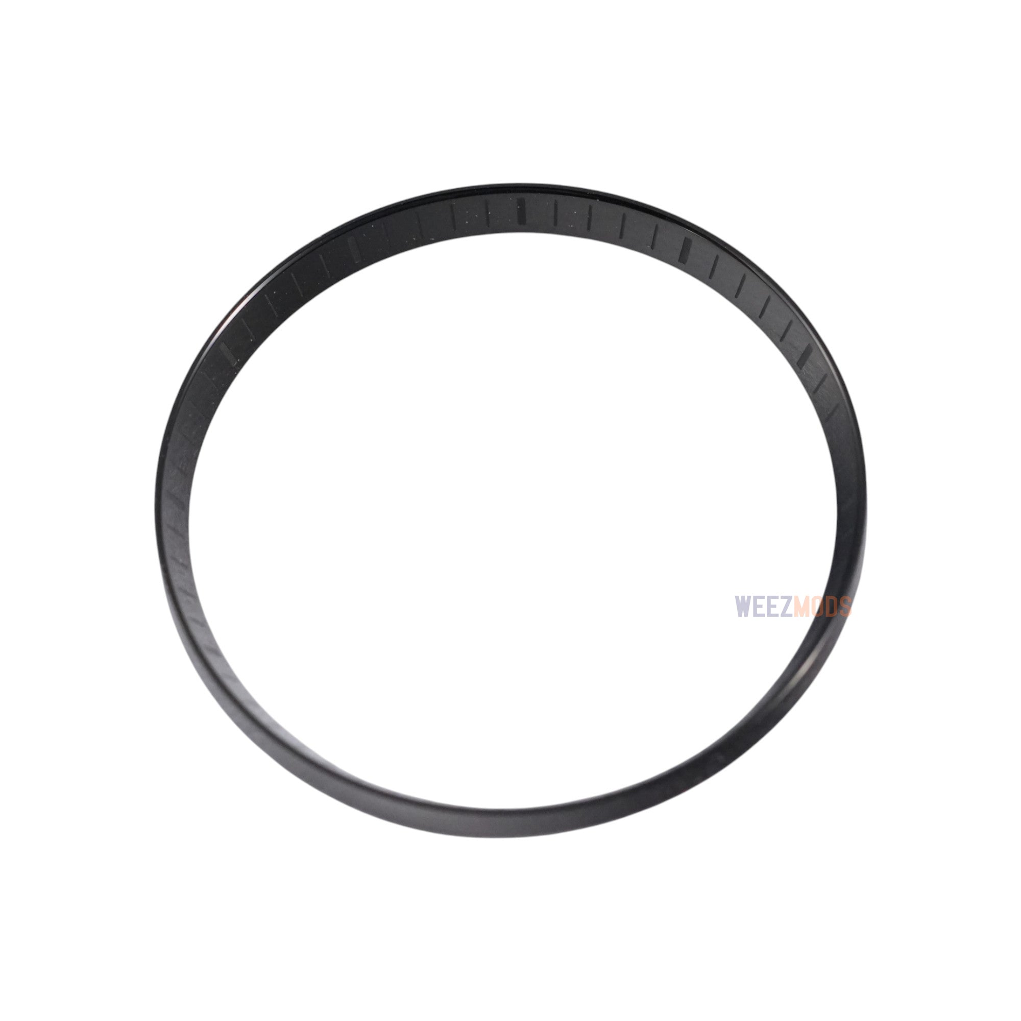 SKX007/SRPD Chapter Ring: Polished Black with Markers