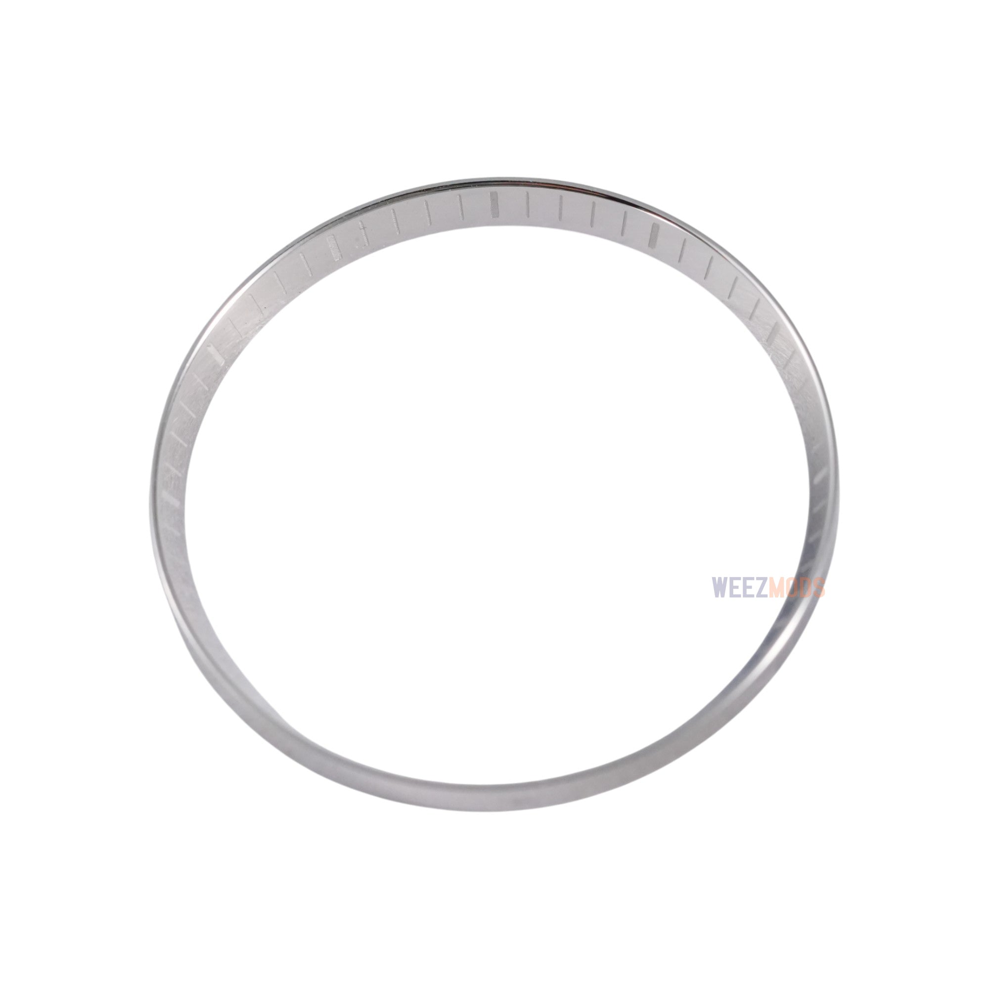 SKX007/SRPD Chapter Ring: Polished Silver with Markers