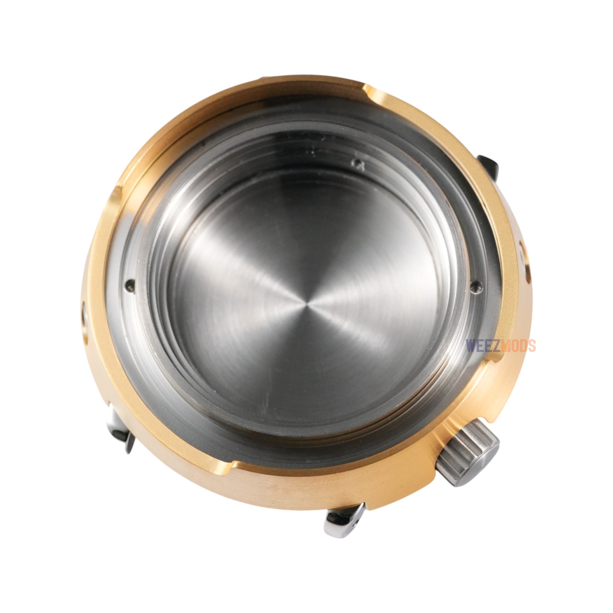 SKX007 Tuna: Brushed Silver with Gold Shroud