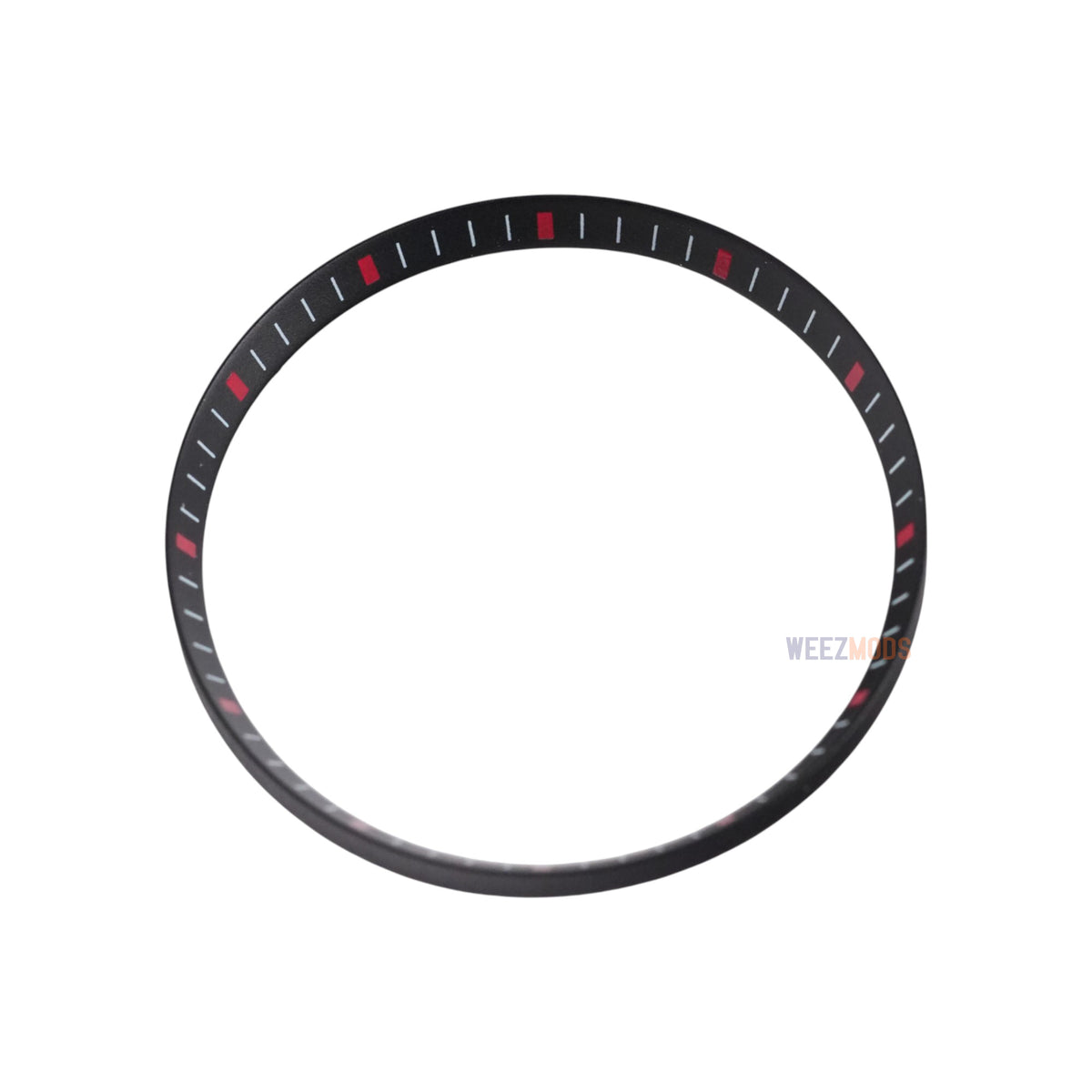 SKX007/SRPD Chapter Ring V2: Black with Red Markers – WEEZMODS