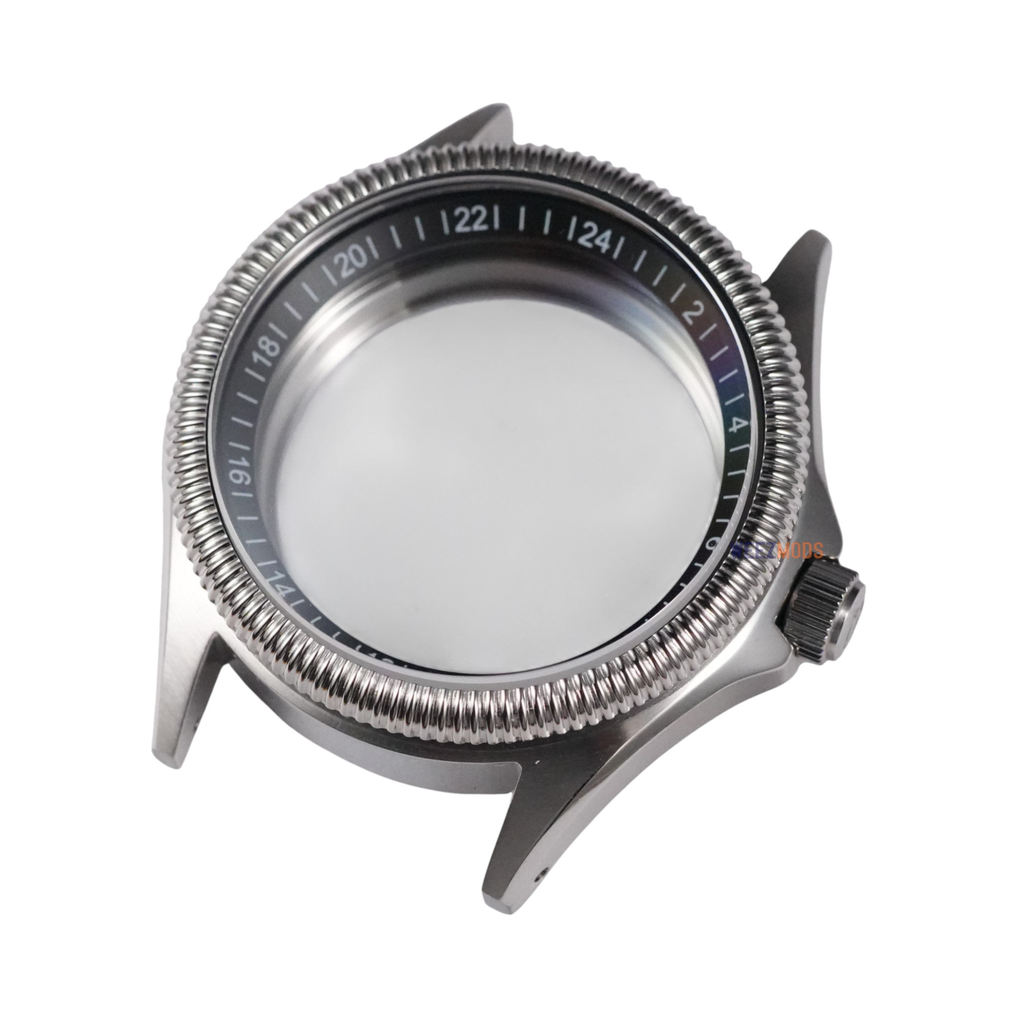 SRPE ANA: Black 'GMT' Brushed Silver Case (Ready-to-Build)