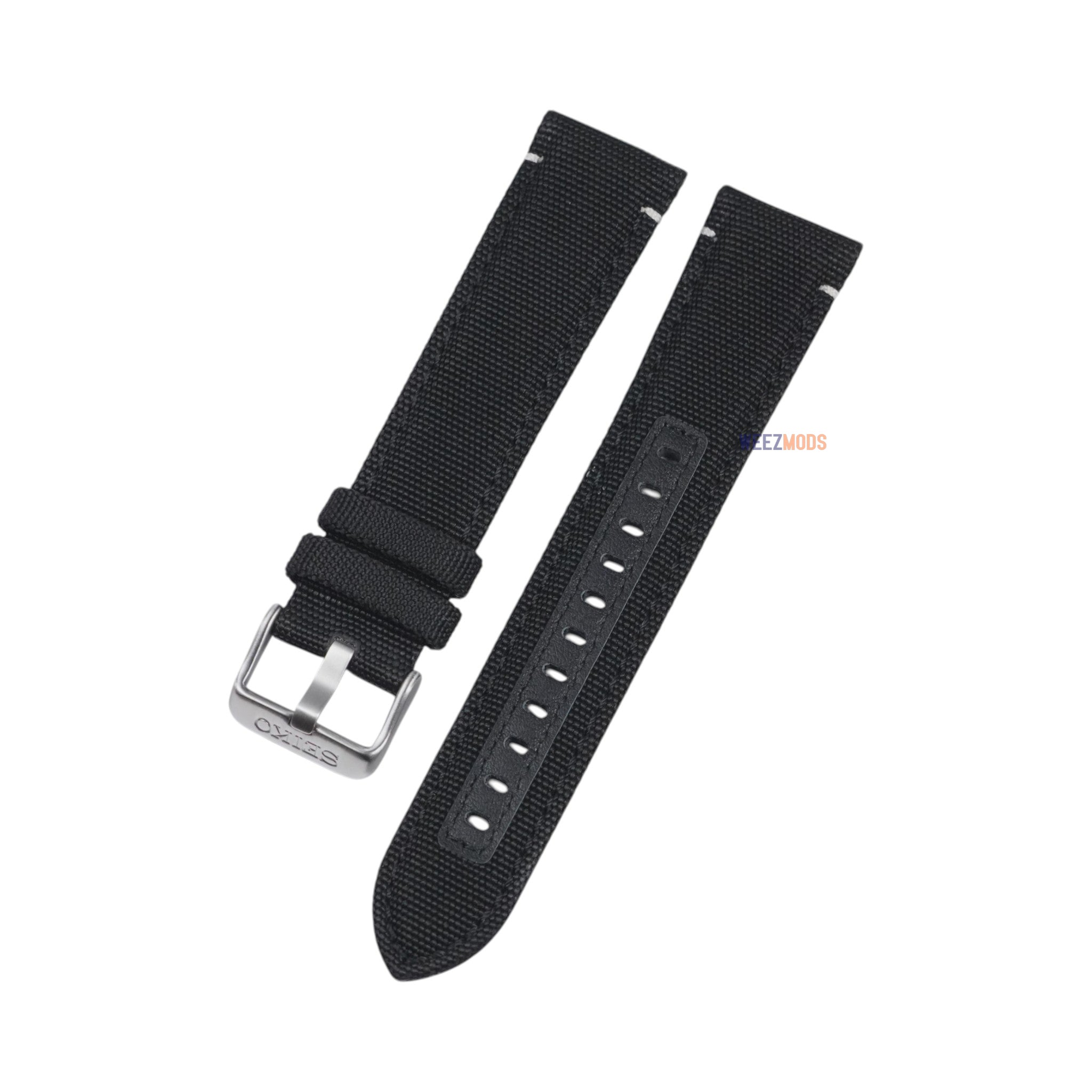Seiko Sports: '5KX' Black Nylon Strap