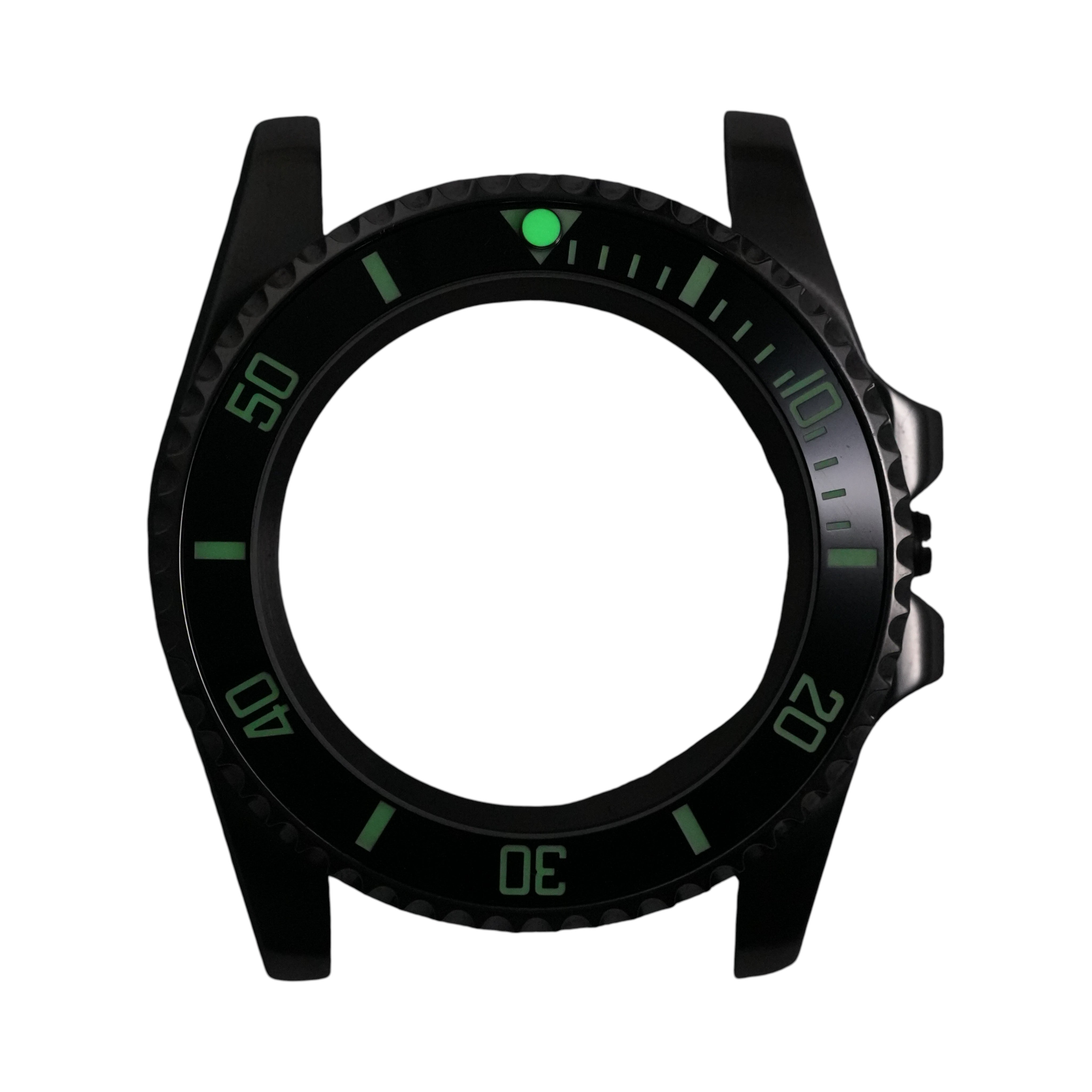 SKX007/SRPD Sub: Black in White Markers (Green Luminous)