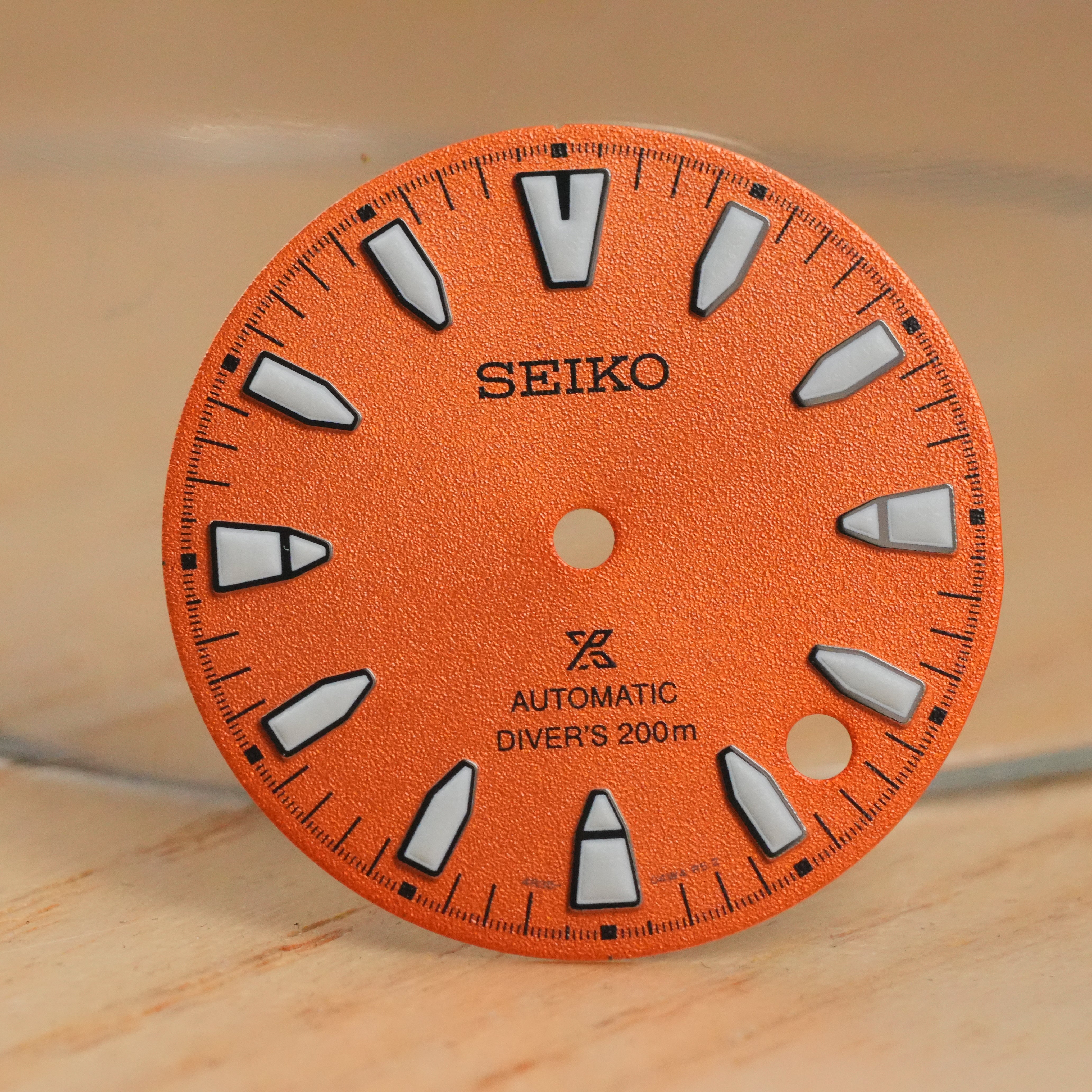 Seiko SRPL "Samurai" Orange Sand-Textured OEM Dial