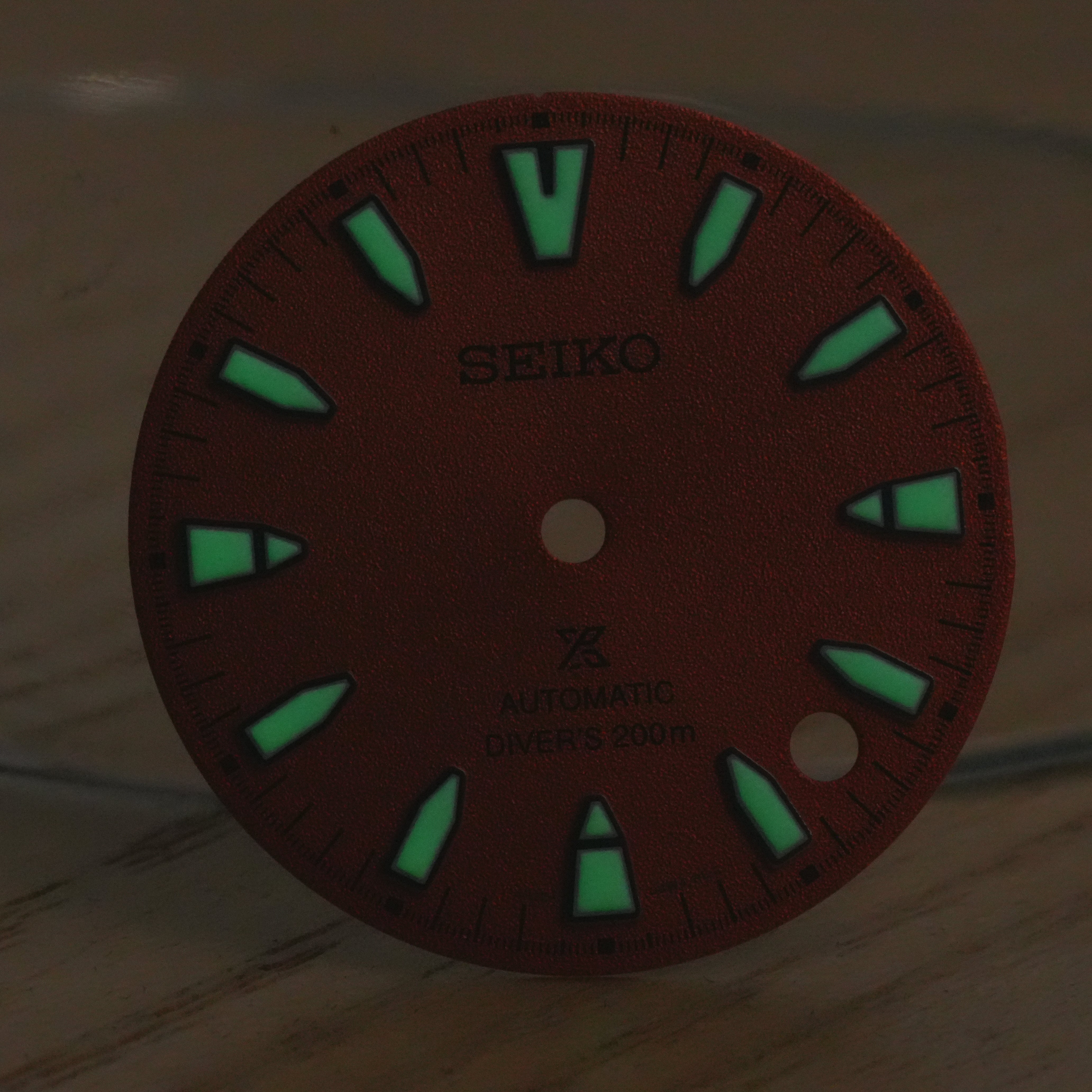 Seiko SRPL "Samurai" Orange Sand-Textured OEM Dial