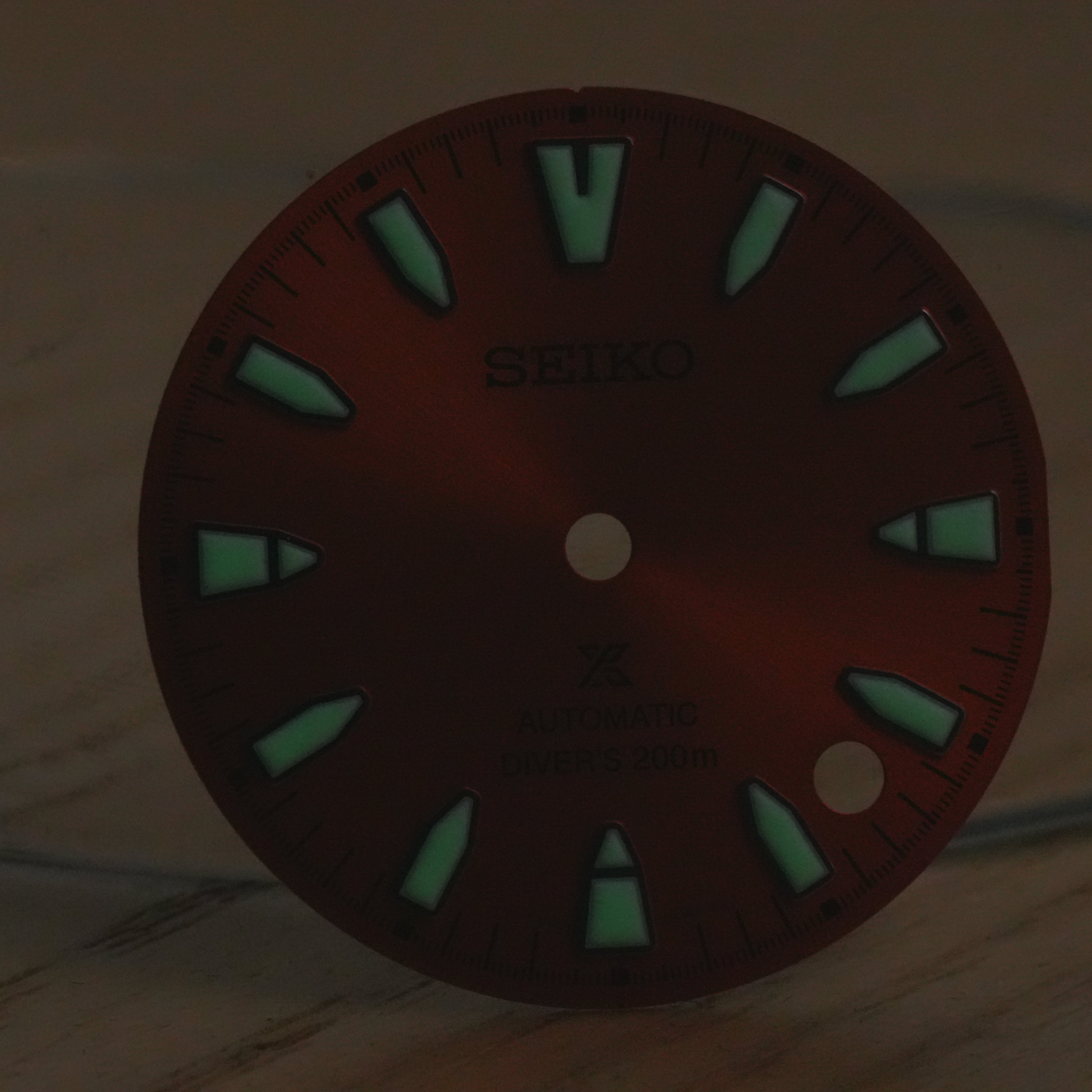 Seiko SRPL "Samurai" Sunburst Orange OEM Dial
