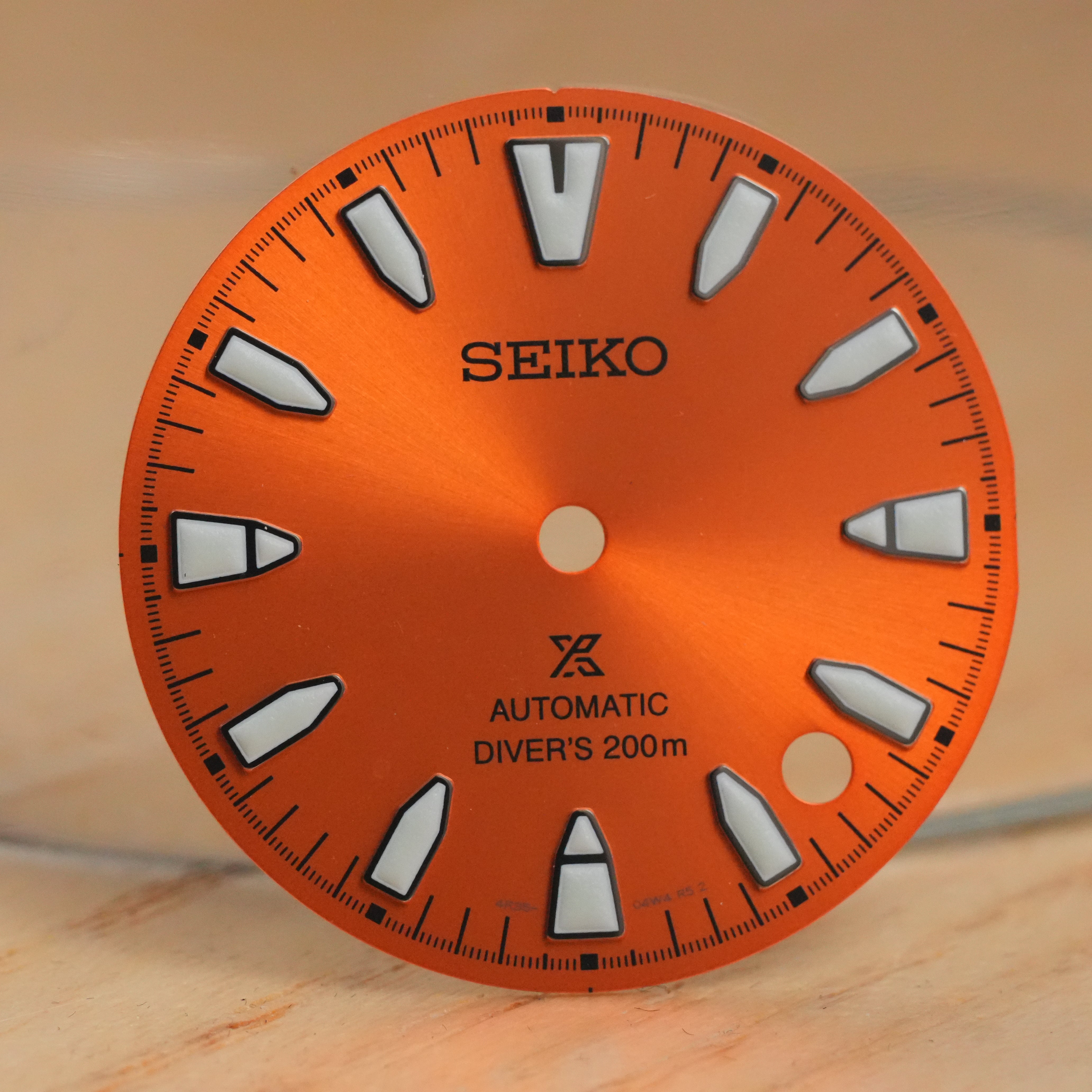 Seiko SRPL "Samurai" Sunburst Orange OEM Dial